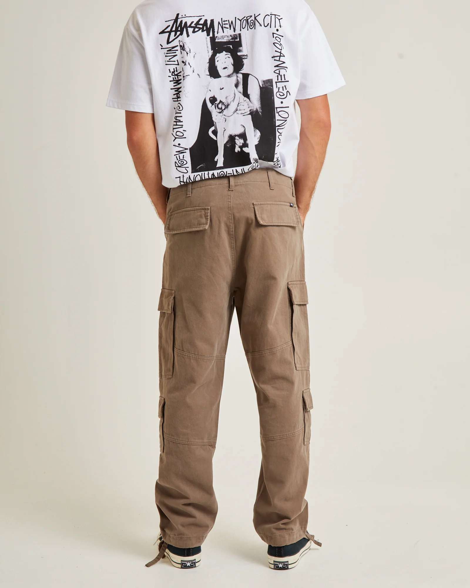 Surplus Cargo Pants Olive - Image 4