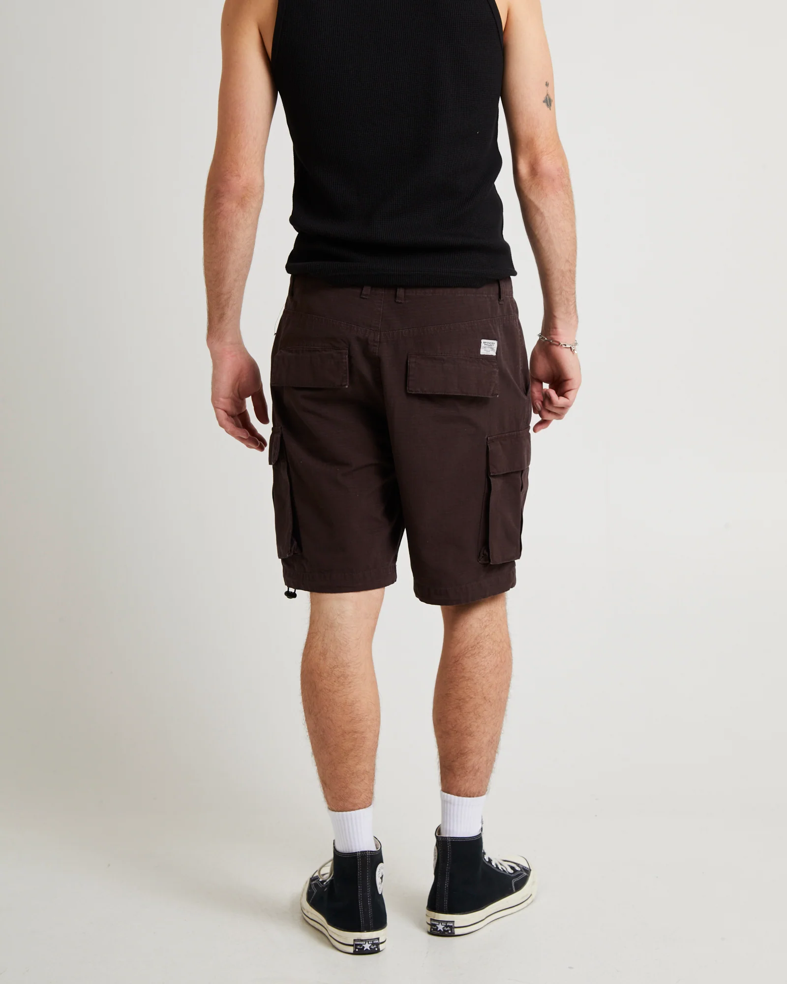Surplus Ripstop Cargo Shorts Brown - Image 2