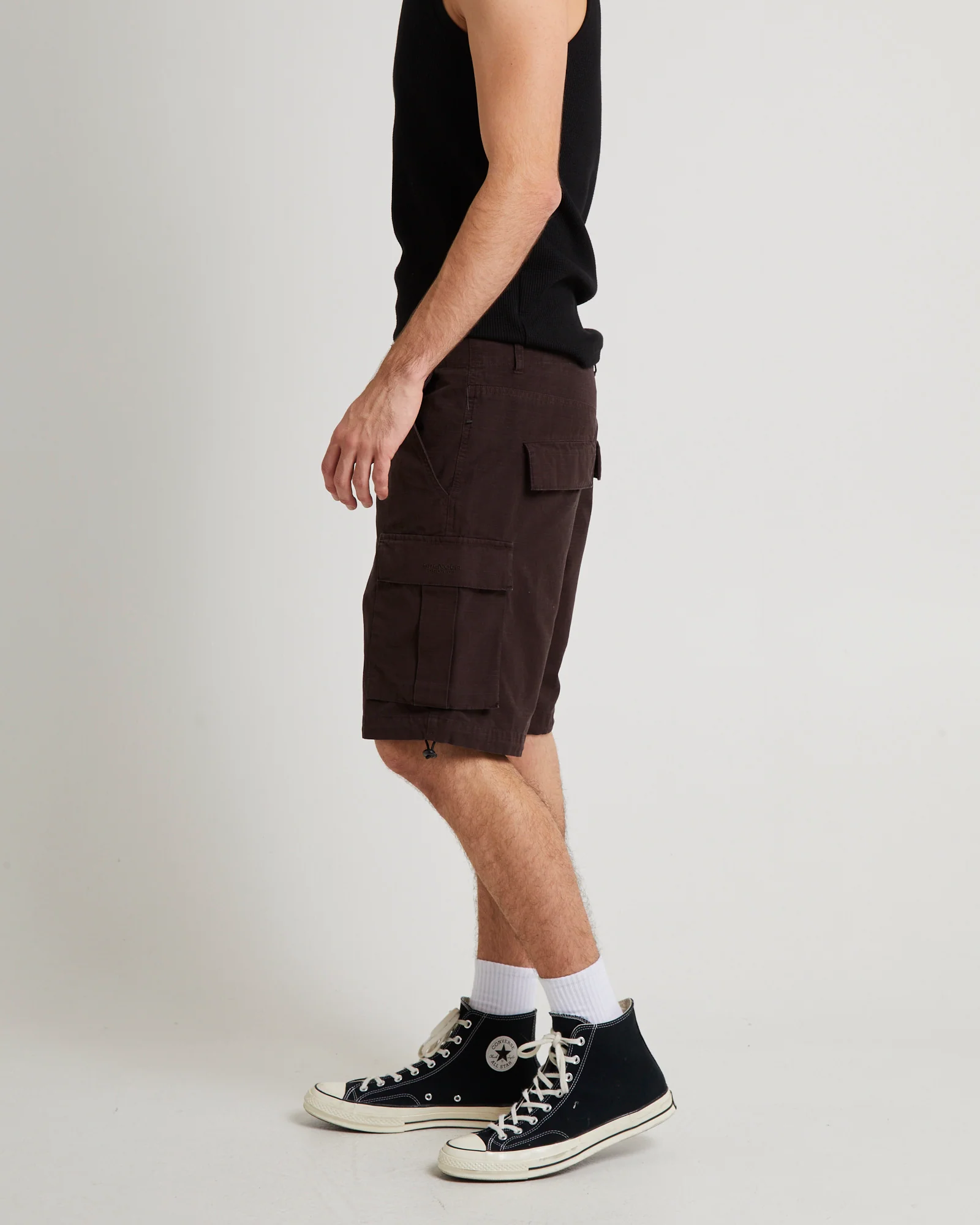 Surplus Ripstop Cargo Shorts Brown - Image 4