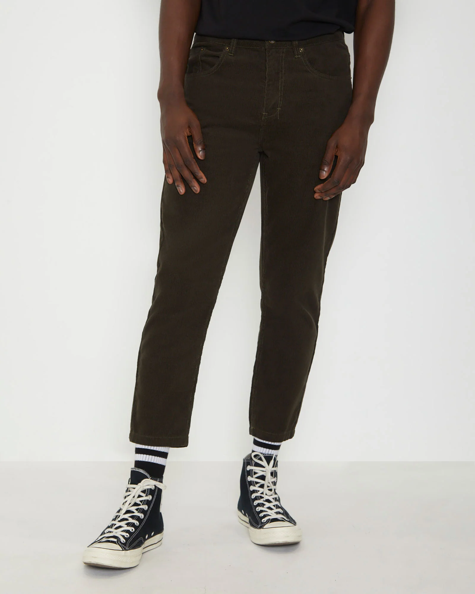 Switch Cord Pants in Fatigue Black - Image 2