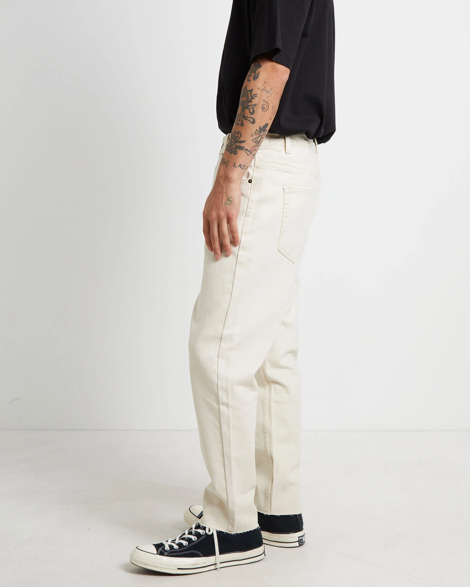 Switch Denim Jeans in Washed Bone - Image 5