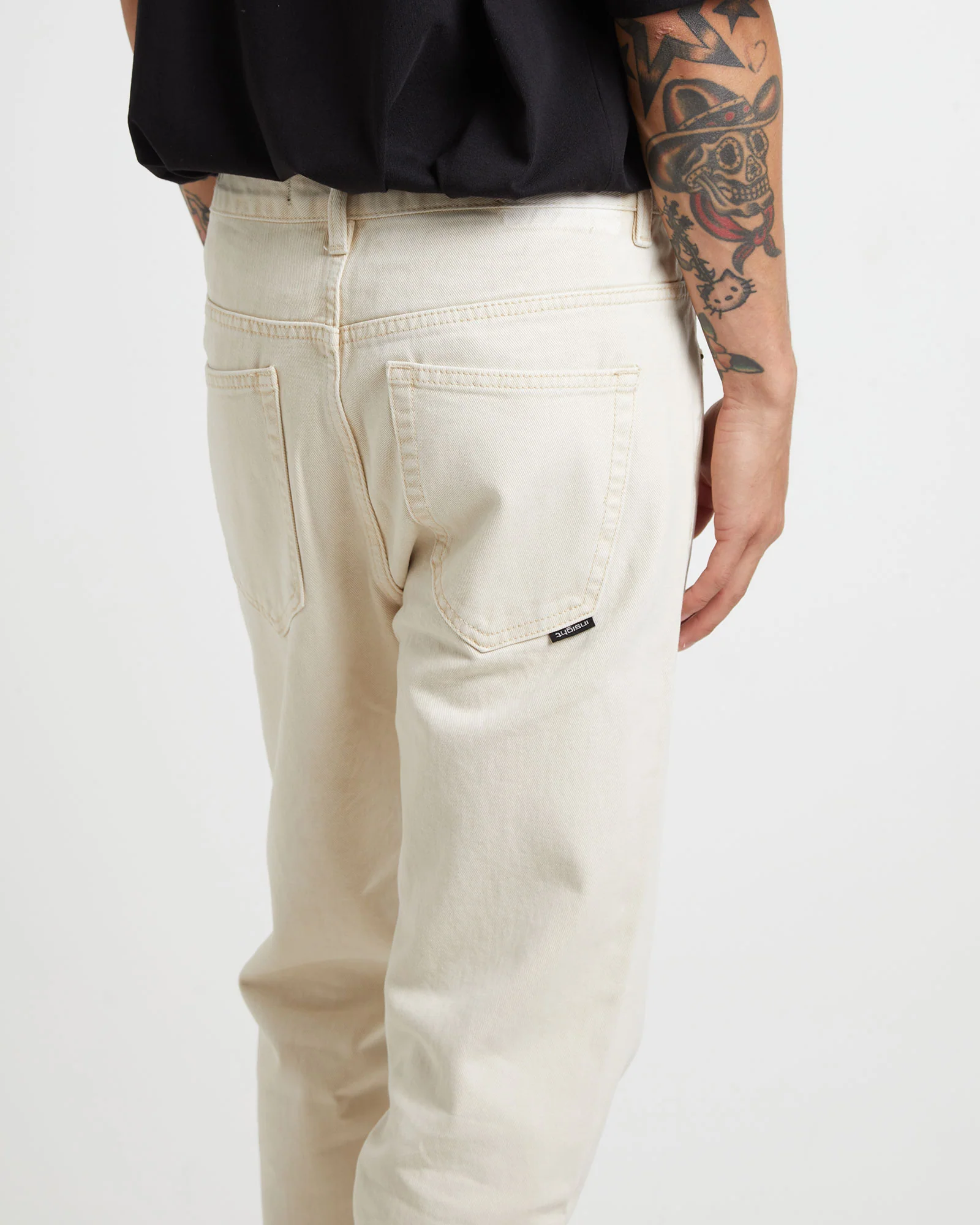 Switch Denim Jeans in Washed Bone - Image 6