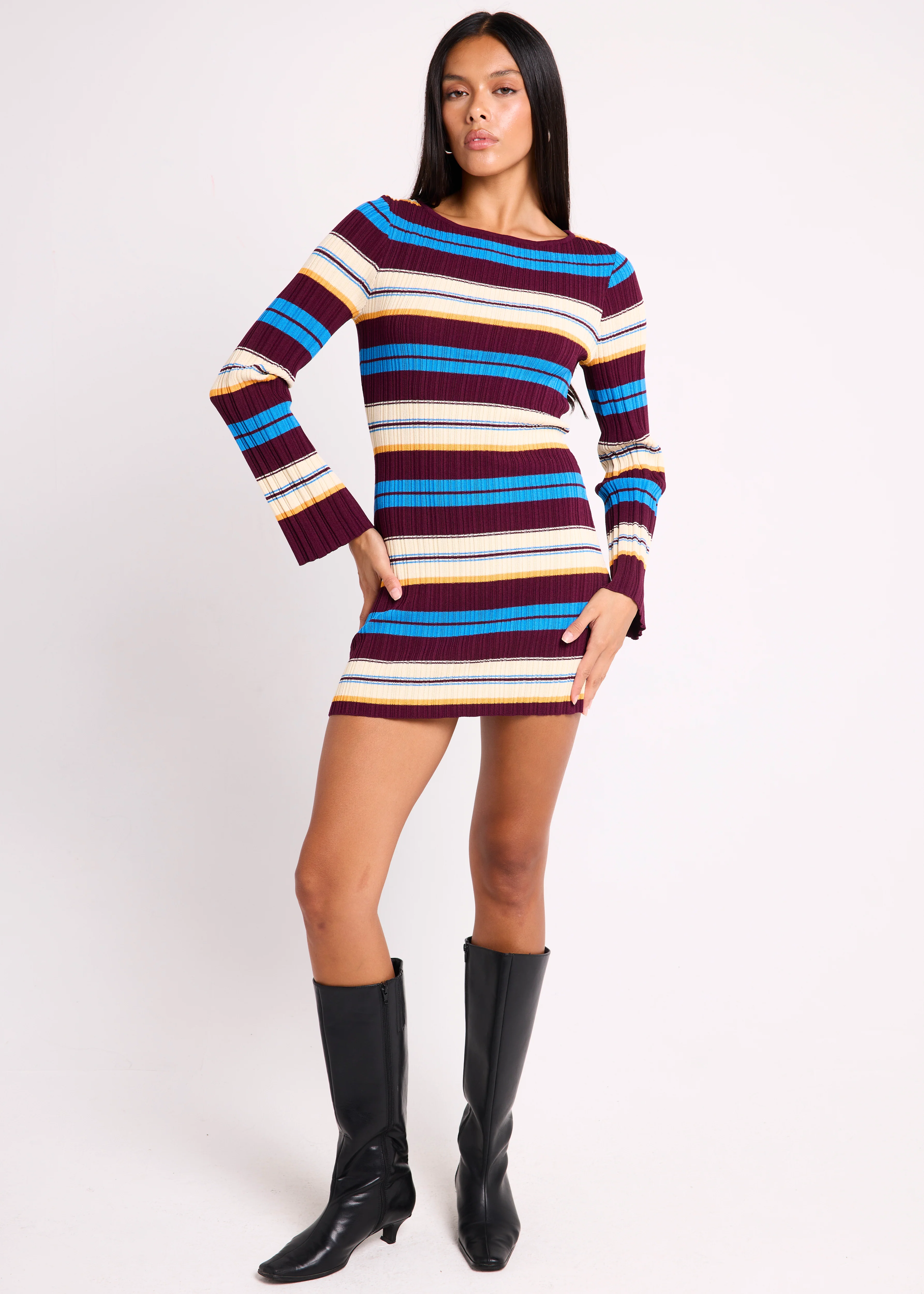 Tahlia Long Sleeve Knit Dress - Image 2