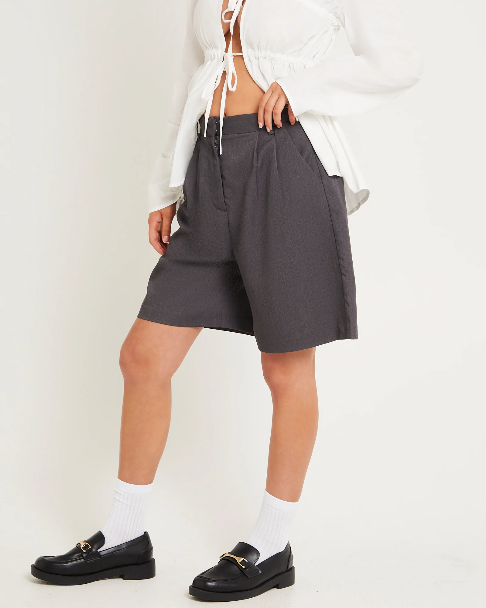 Tailored Long Line Shorts - Image 5