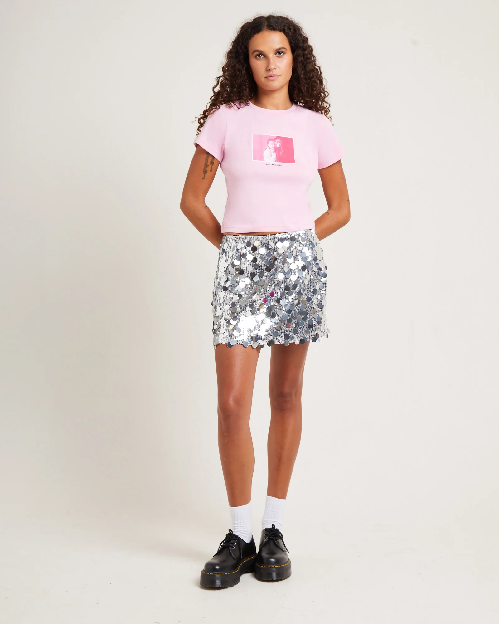 Takes Two Rib Tee Baby Pink - Image 3