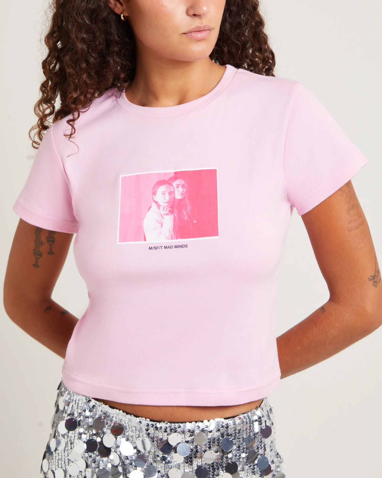 Takes Two Rib Tee Baby Pink - Image 5