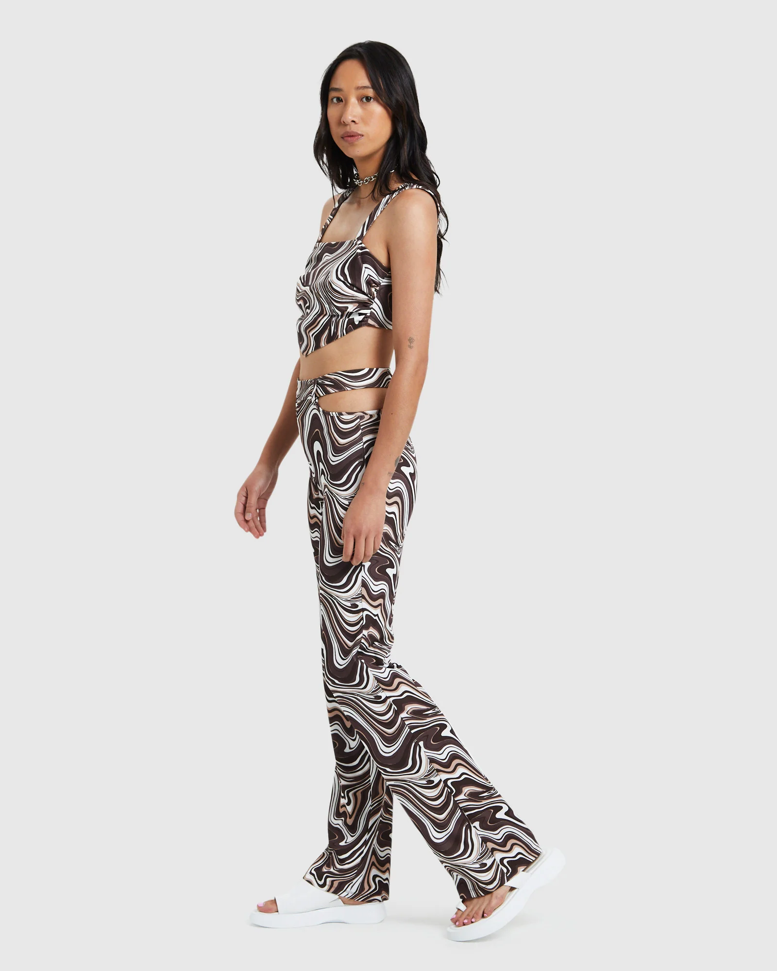 Tammy Swirl Prt Tie Back Bodice - Image 4