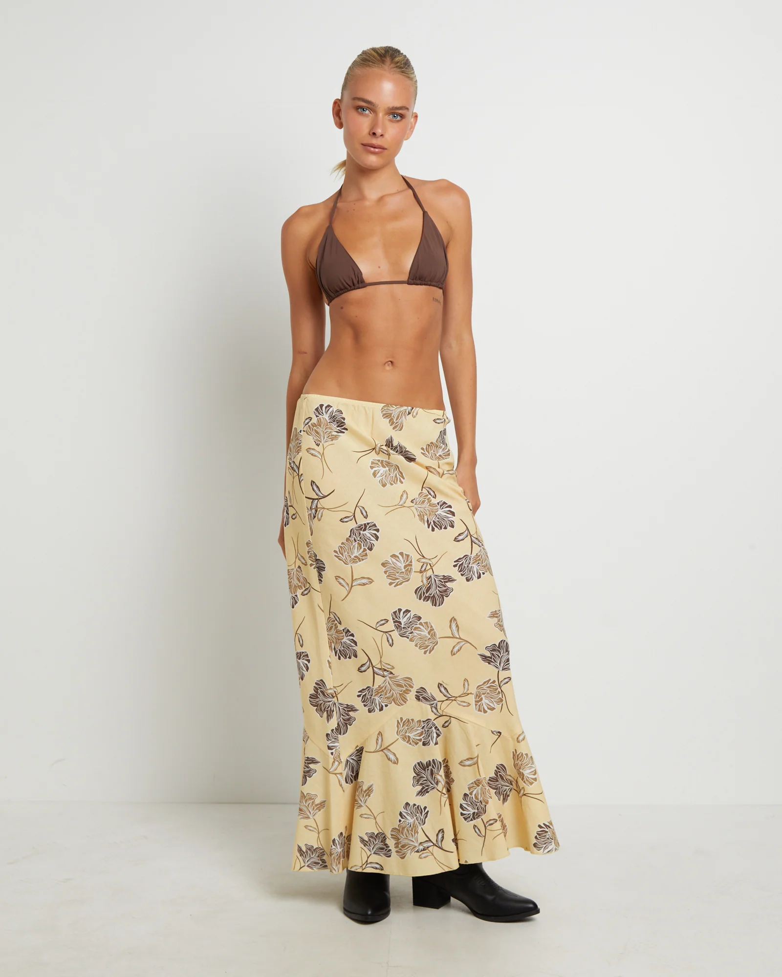 Tanisha Fishtail Maxi Skirt in Assorted - Image 3