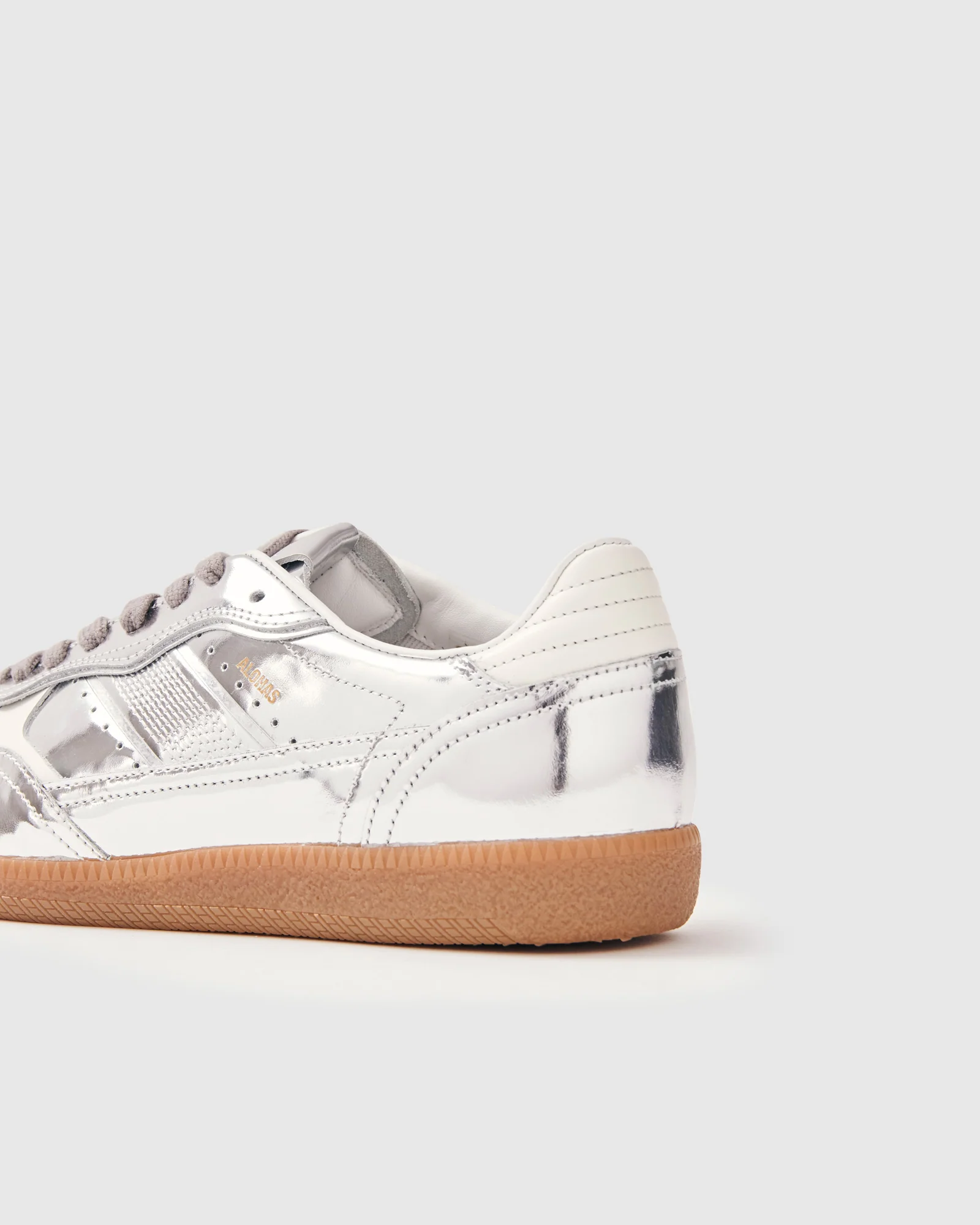 Tb.490 Rife Shimmer Silver Cream Leather Sneakers - Image 7