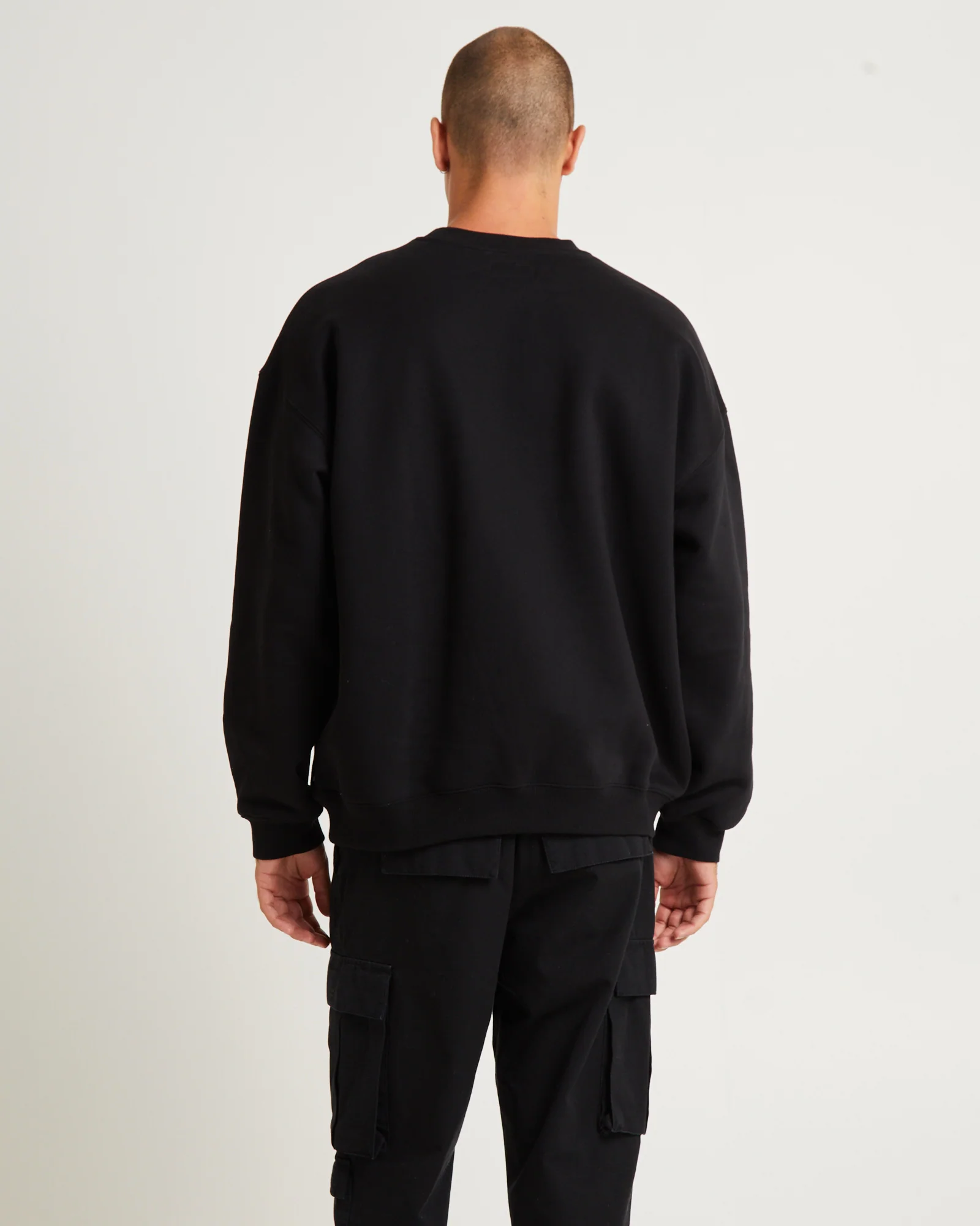 Tech Crew Jumper Black - Image 2