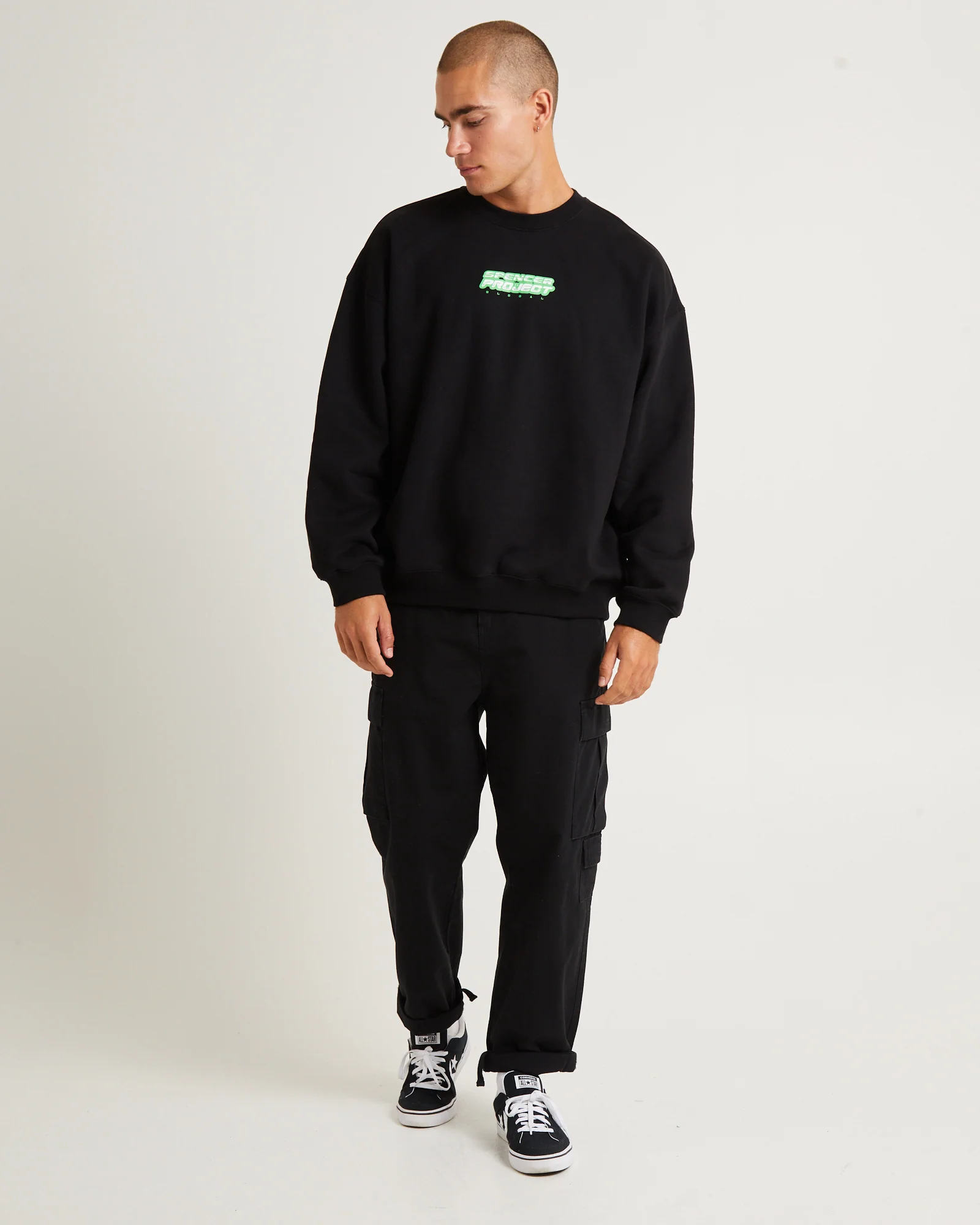 Tech Crew Jumper Black - Image 3