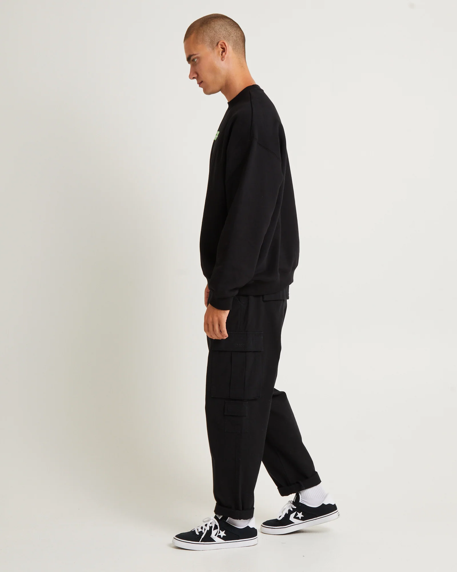 Tech Crew Jumper Black - Image 4