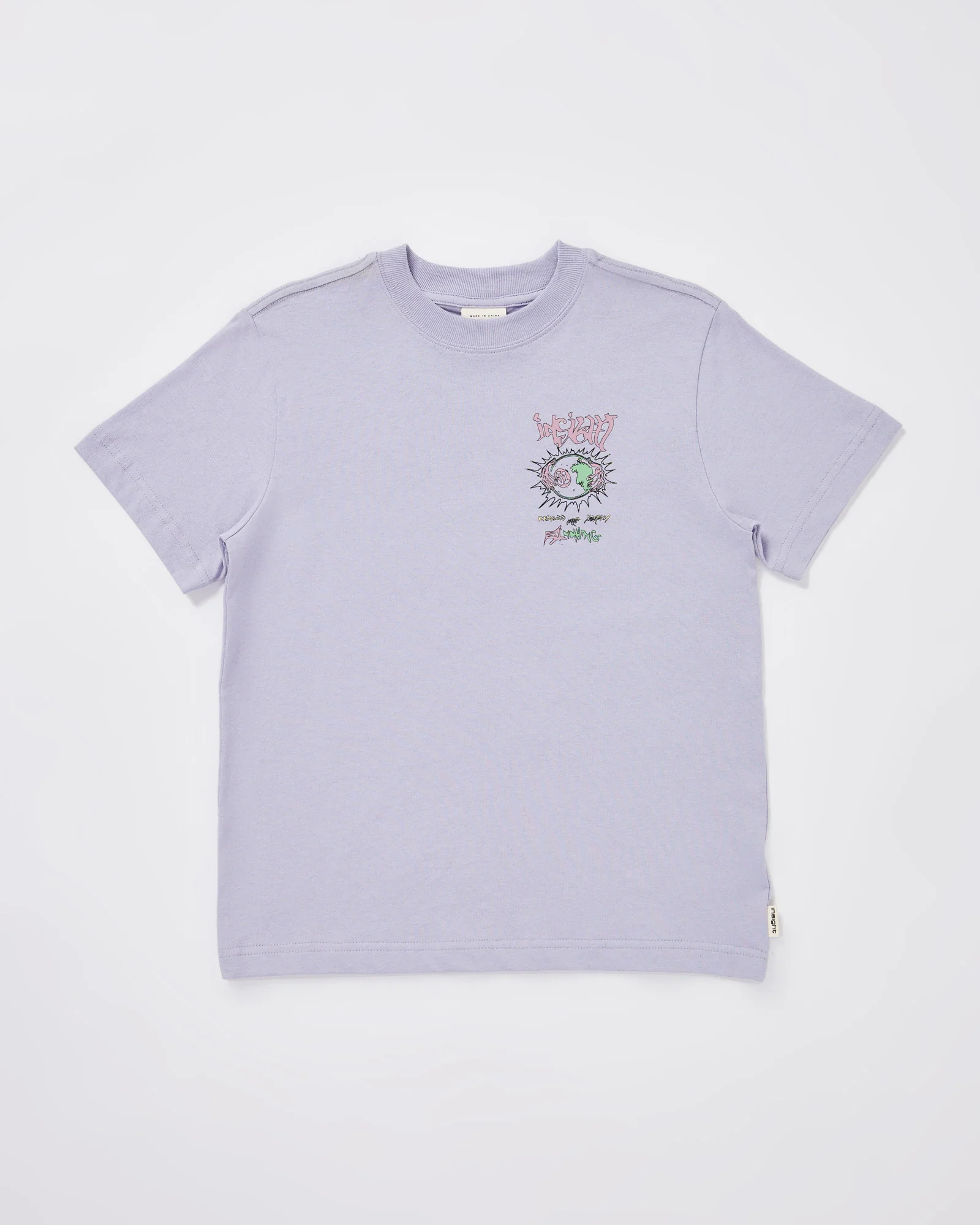 Teen Boys 51 Short Sleeve T-Shirt in Lavender - Image 2