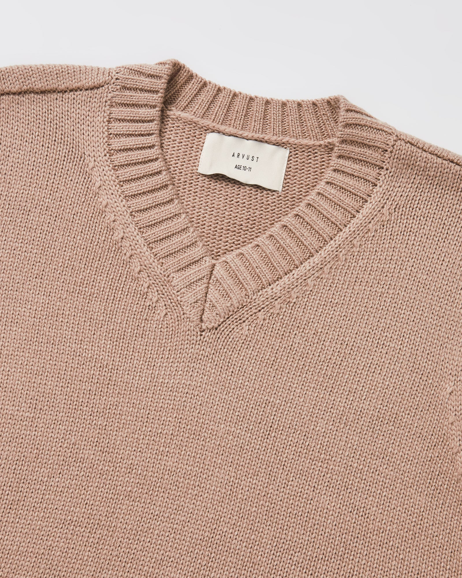 Teen Boys Sunday Box Knit Vest in Tan - Image 3