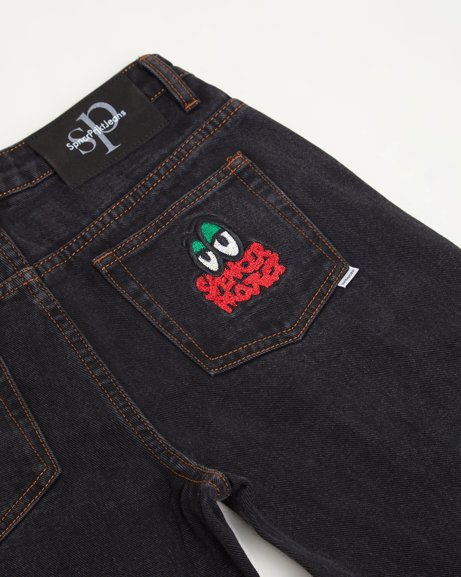 Teen Boys Wide Boy Y2K Jeans in Washed Black - Image 3
