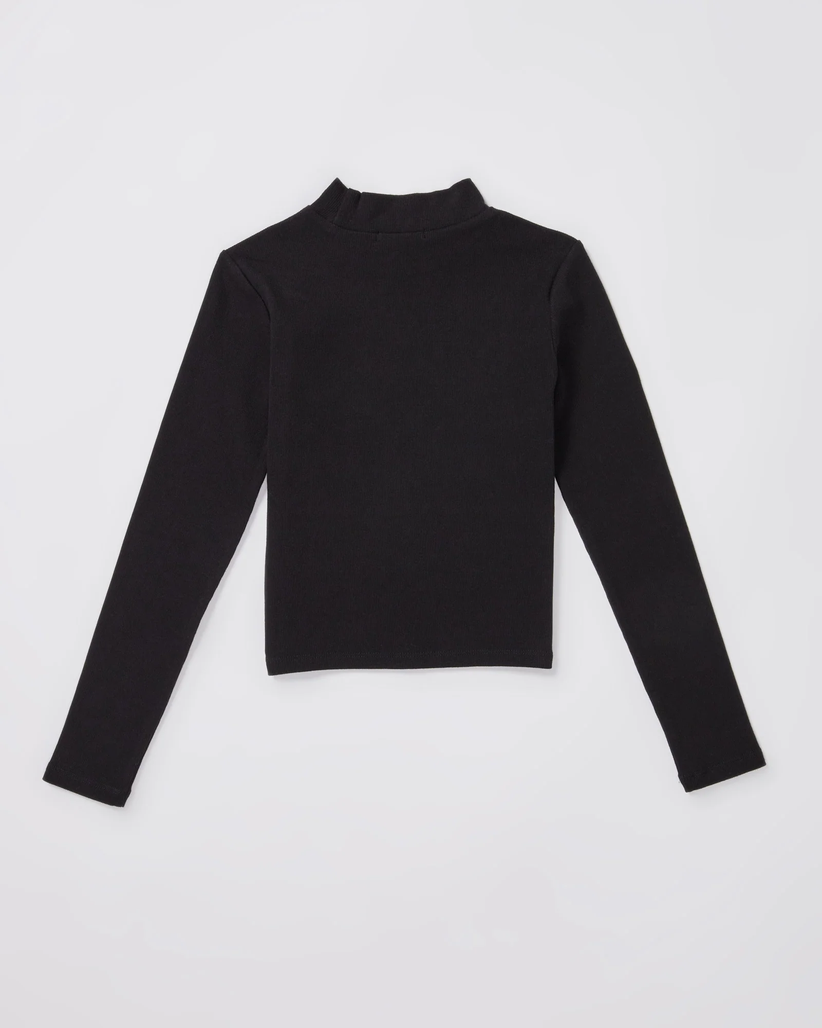 Teen Girls Long Sleeve Skivvy in Black - Image 2