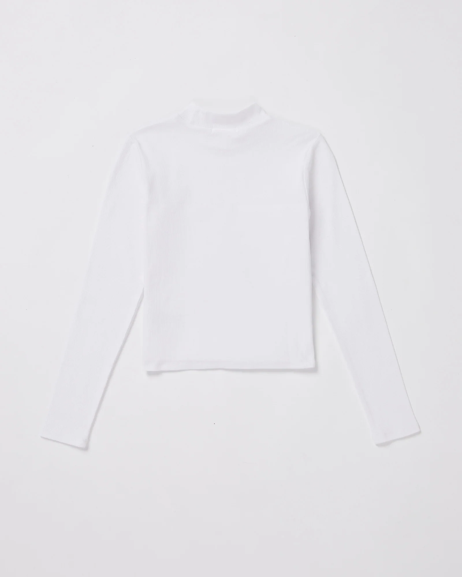 Teen Girls Long Sleeve Skivvy in White - Image 2