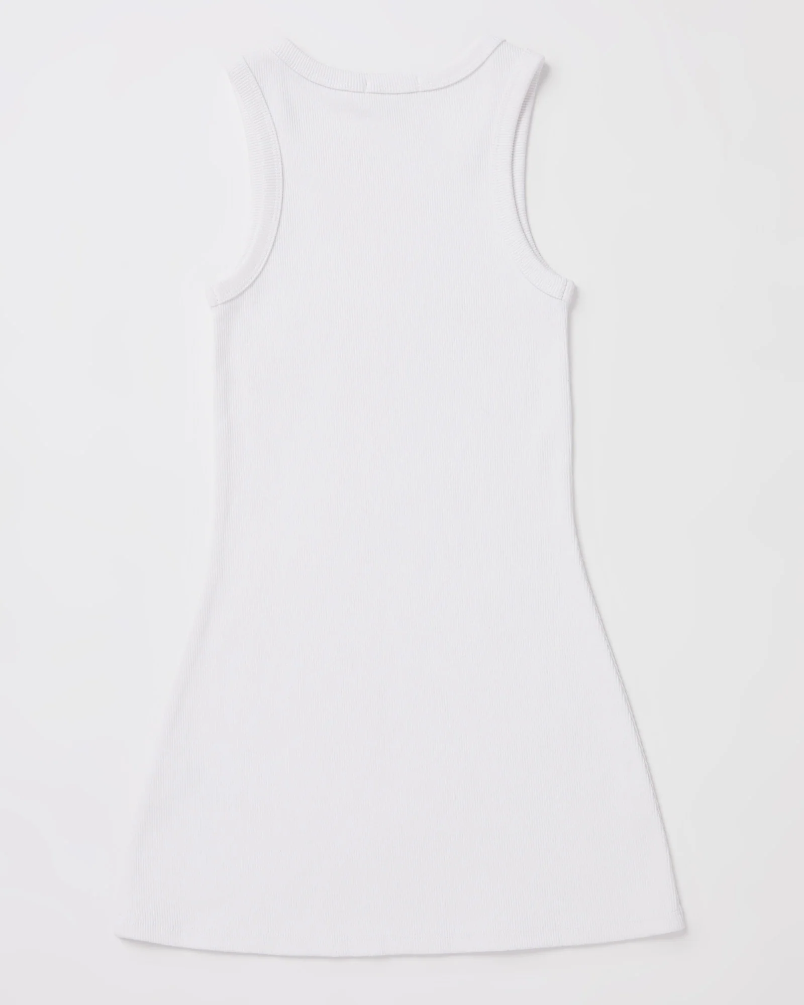Teen Girls Super Scoop Classic Dress in white - Image 2