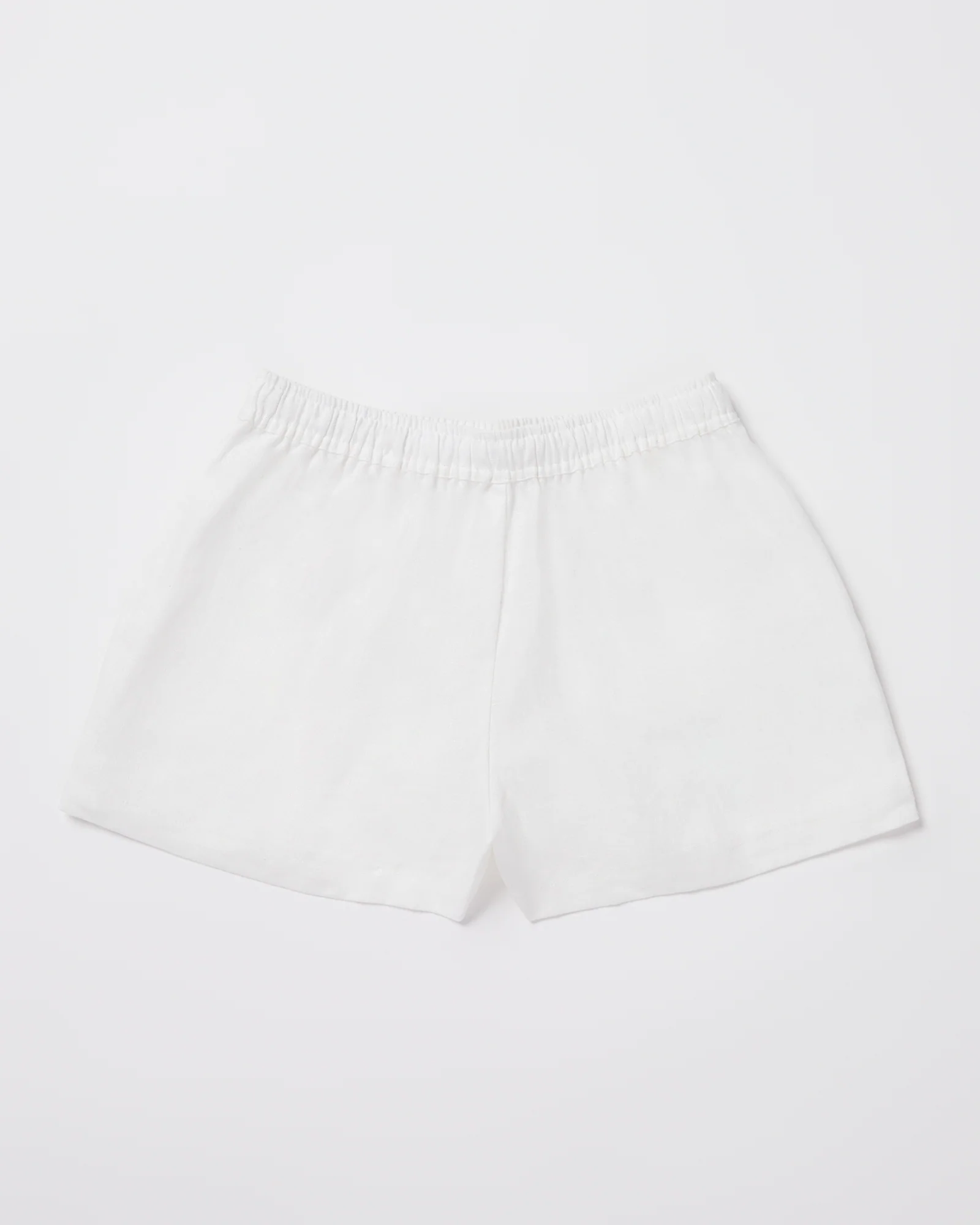 Teen Girls Tide Linen Shorts in White - Image 2