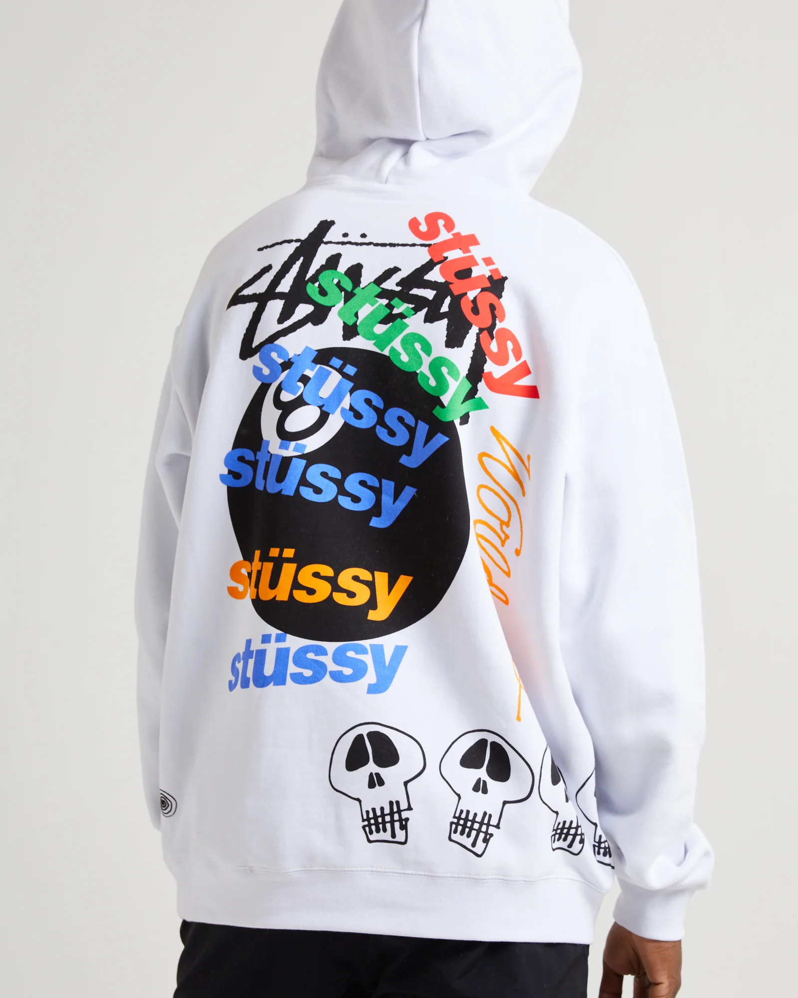 Test Strike Fleece Hoodie White - Image 5