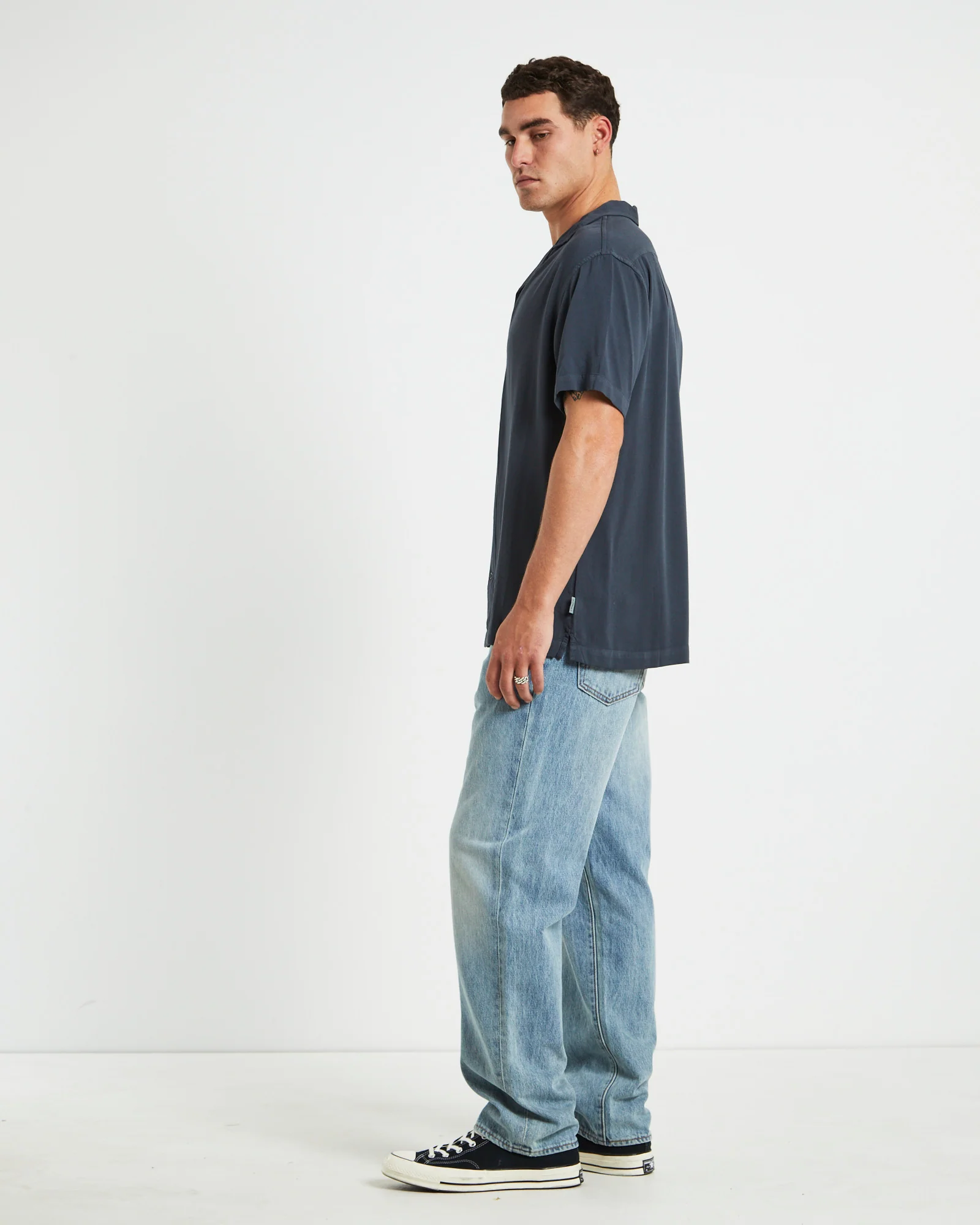 The Reckoner Resort Short Sleeve Shirt Dusty Black - Image 4