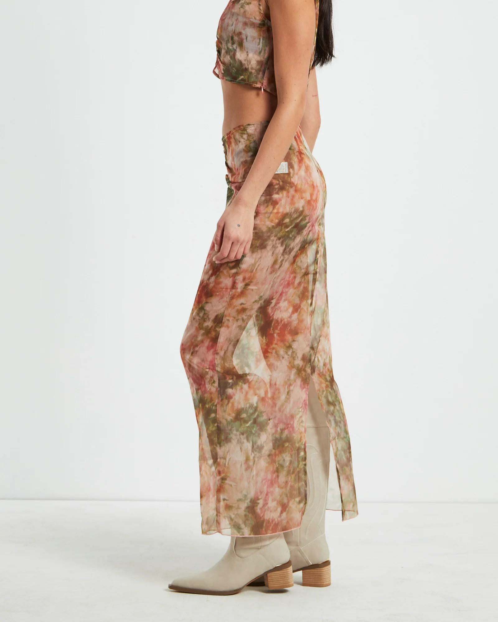Tibby Tie Dye Midi Skirt - Image 4