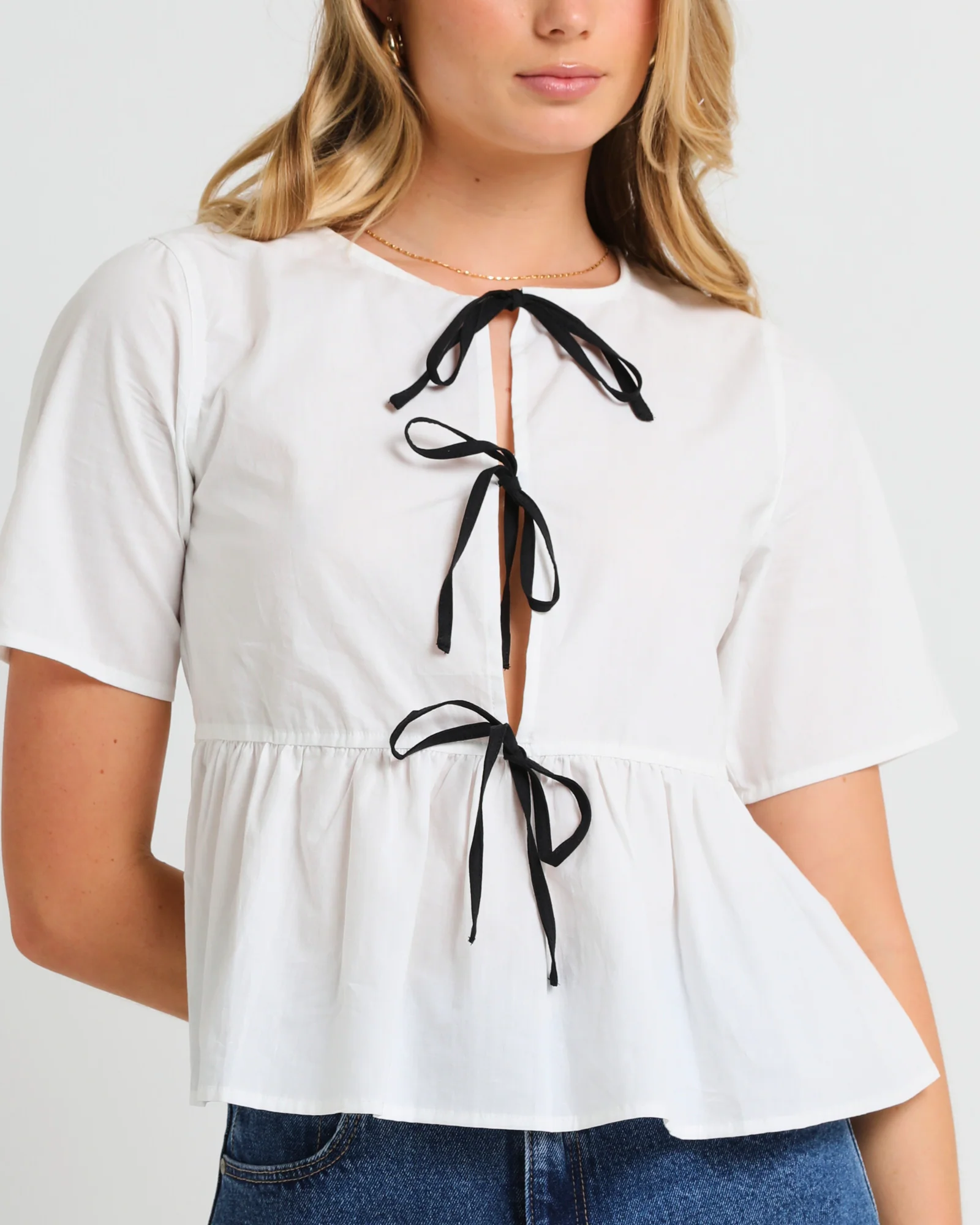 Tie Front Blouse - Image 5