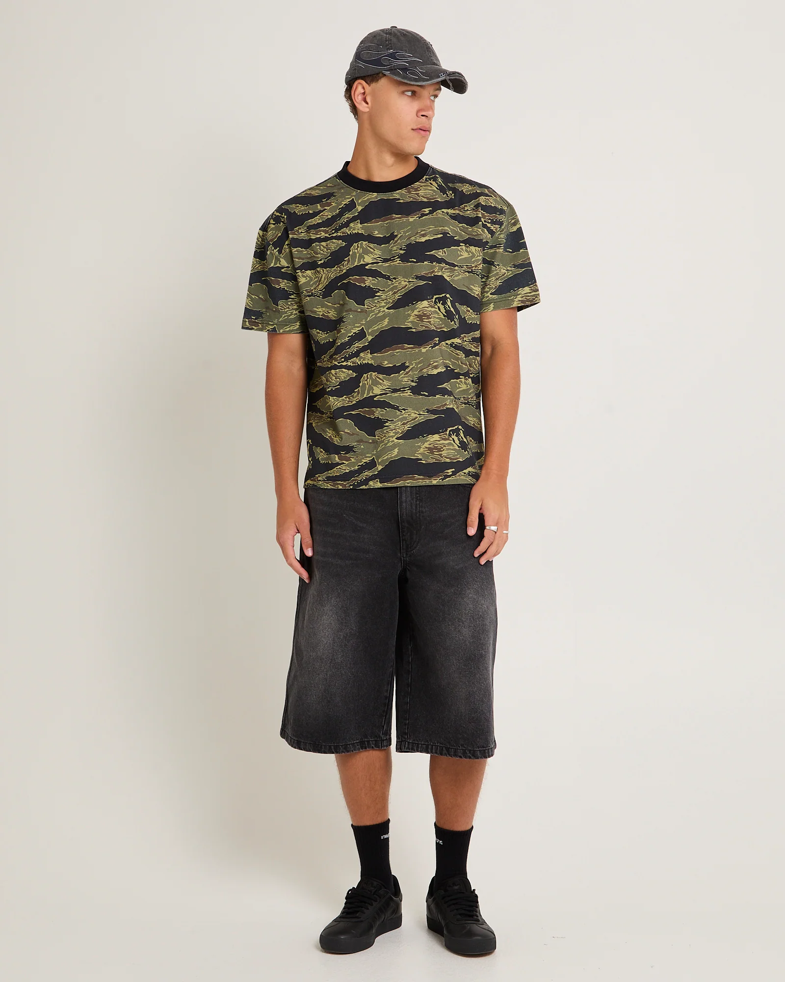 Tiger Camo Cropped T-Shirt - Image 3