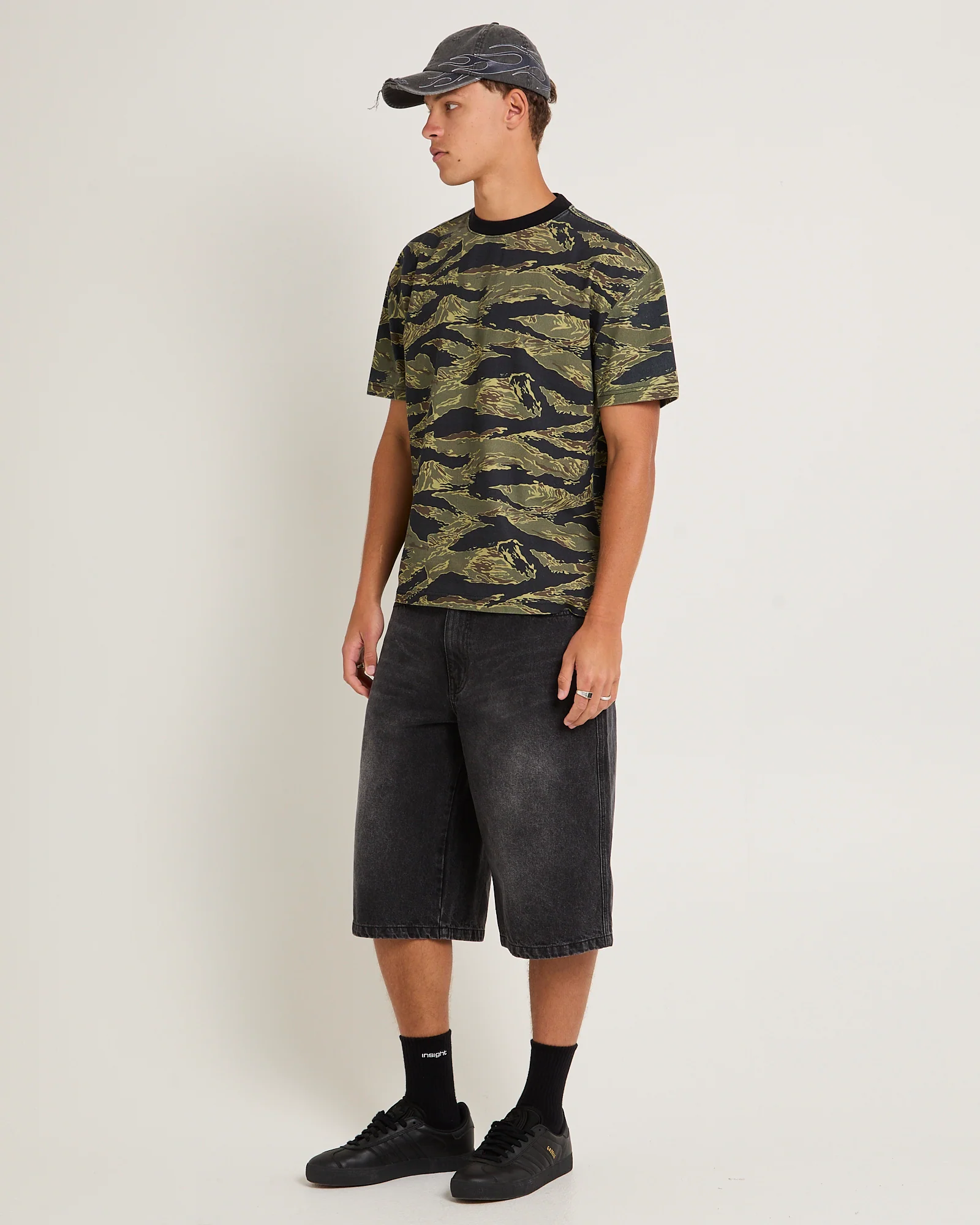 Tiger Camo Cropped T-Shirt - Image 4