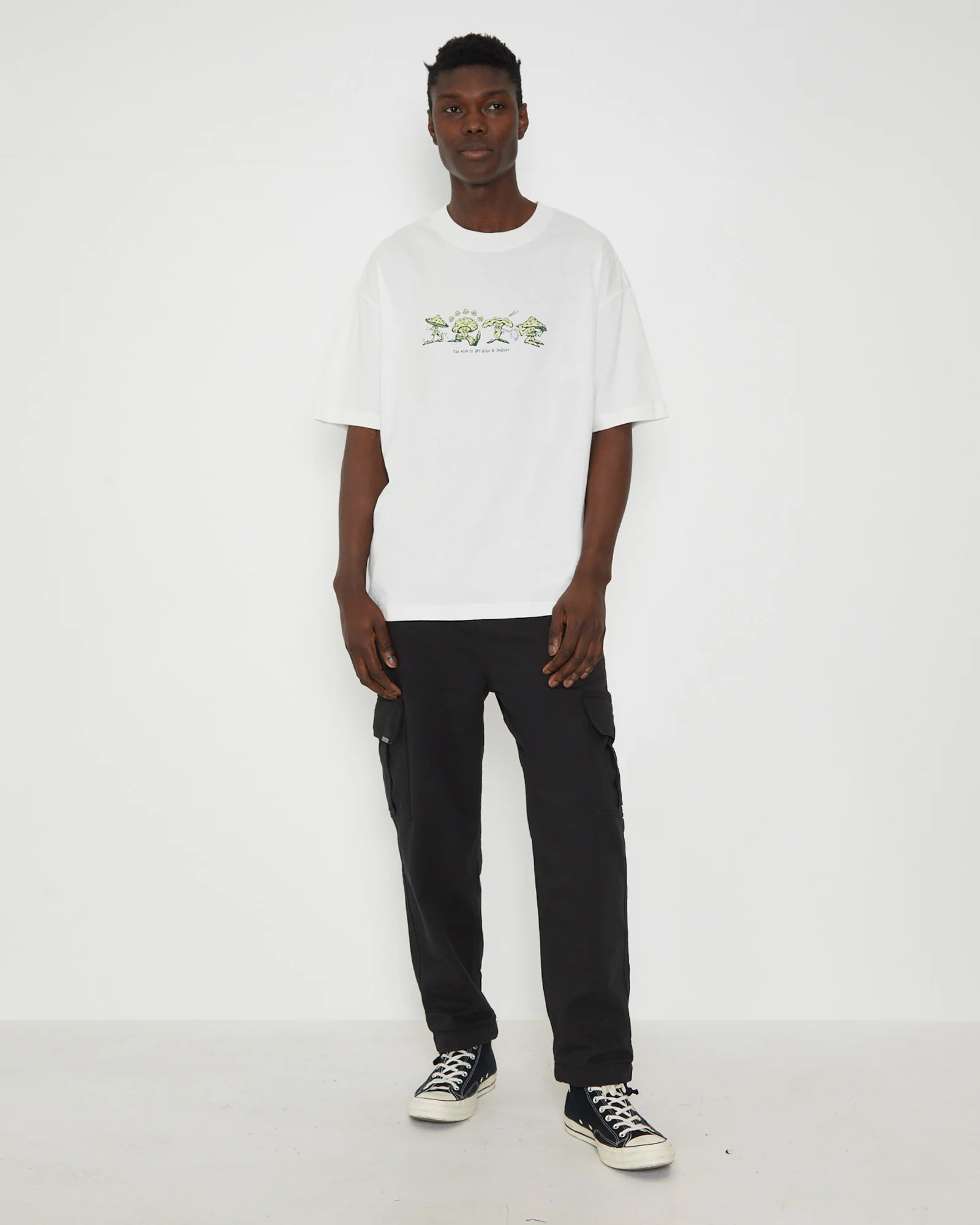 Too High Short Sleeve T-Shirt in White - Image 3