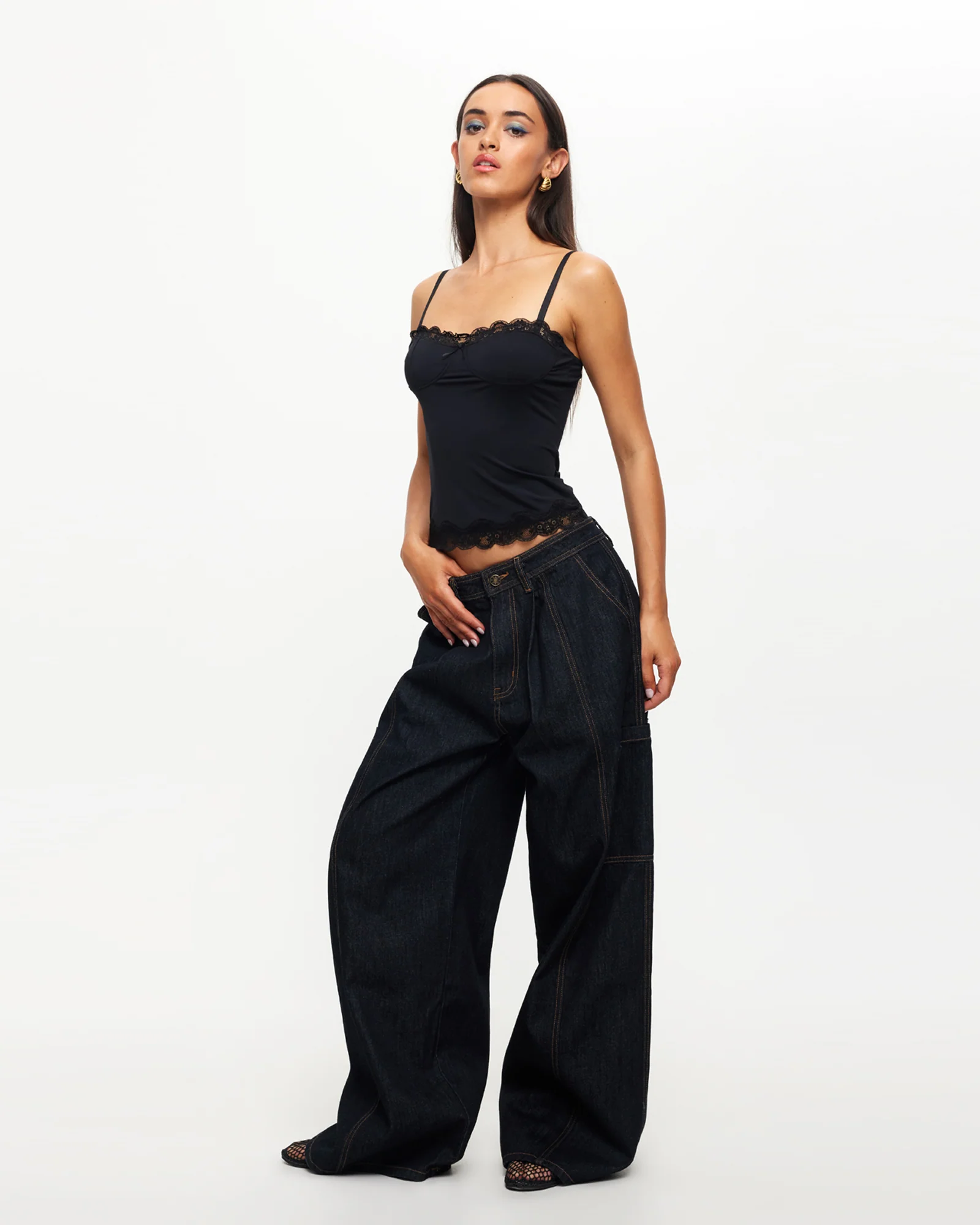 Top Model Cami in Black - Image 2