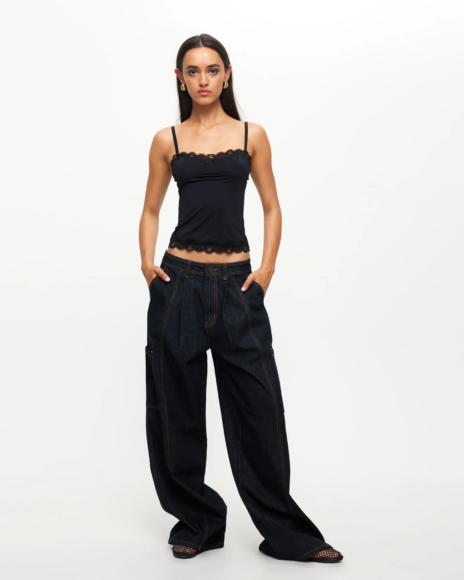 Top Model Cami in Black - Image 3