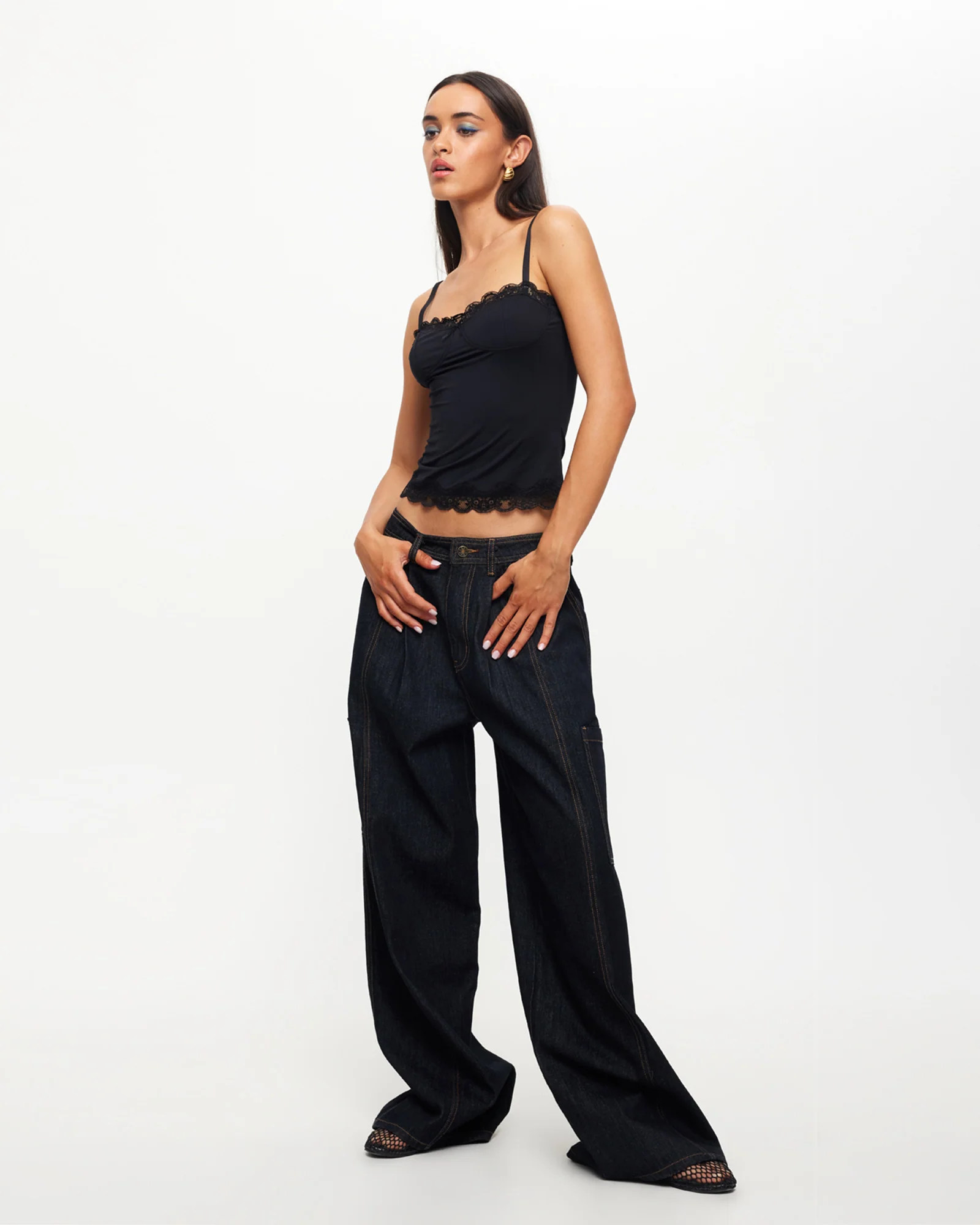 Top Model Cami in Black - Image 4
