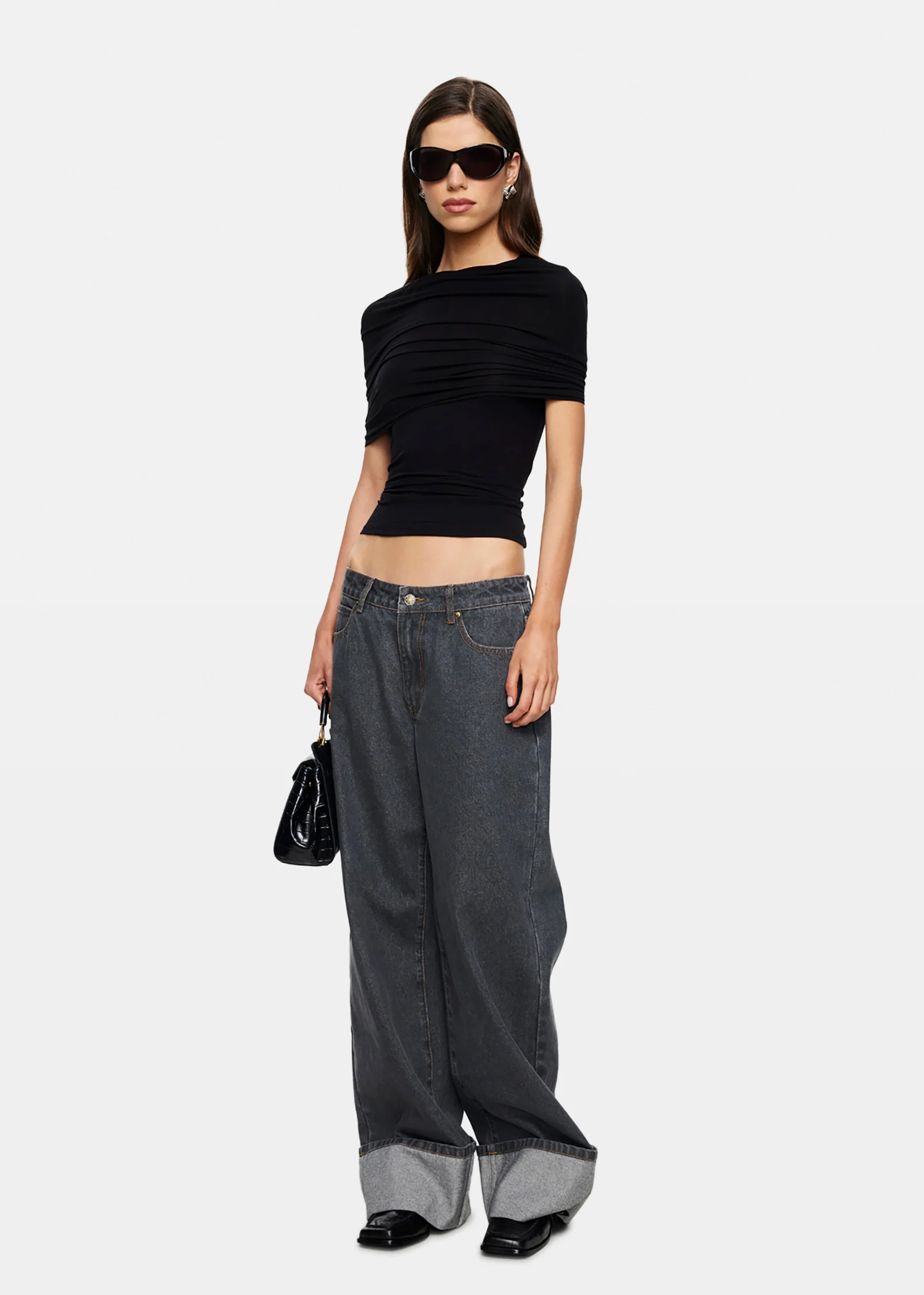 Top Model Cuffed Denim Jeans - Image 3