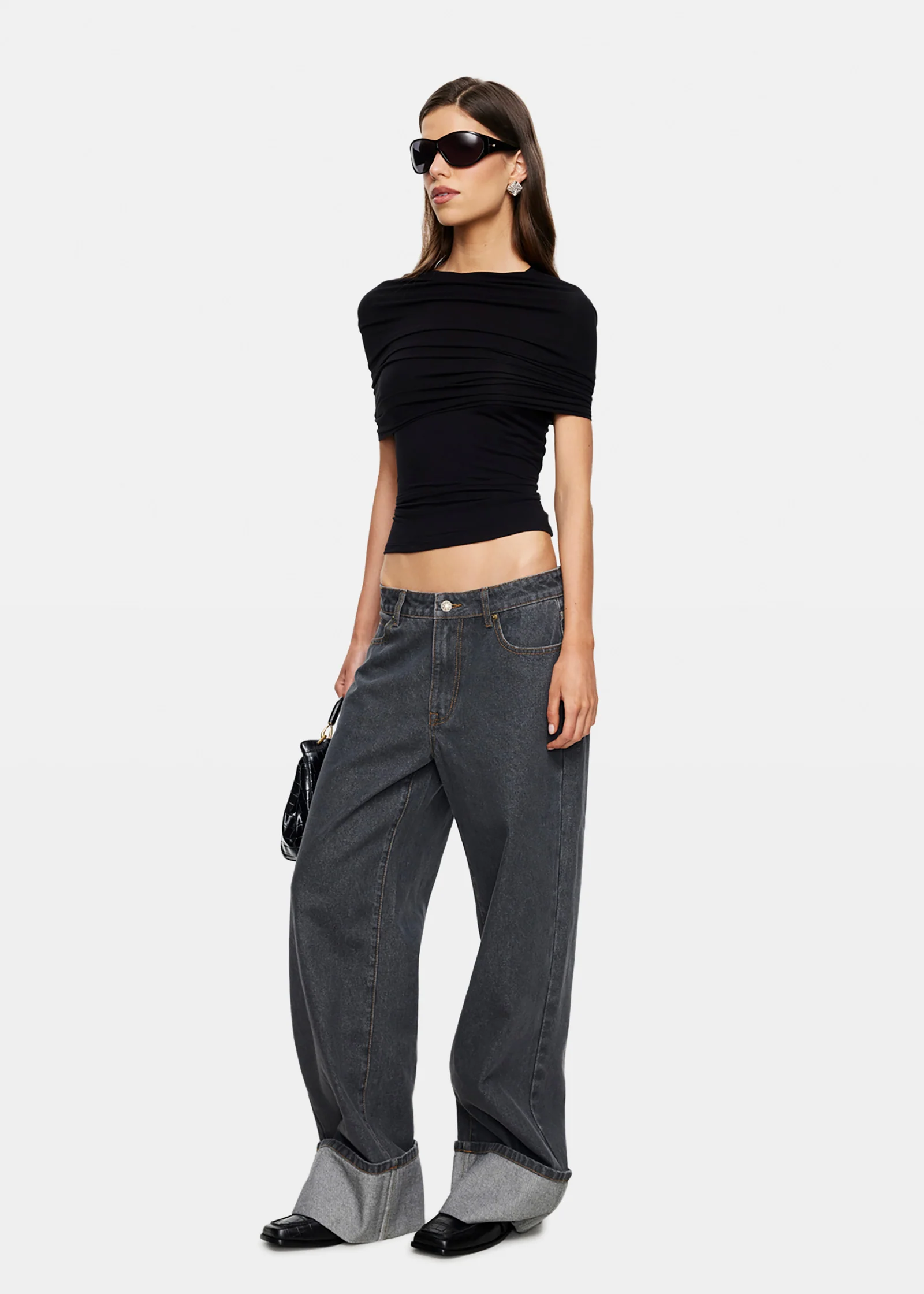 Top Model Cuffed Denim Jeans - Image 5