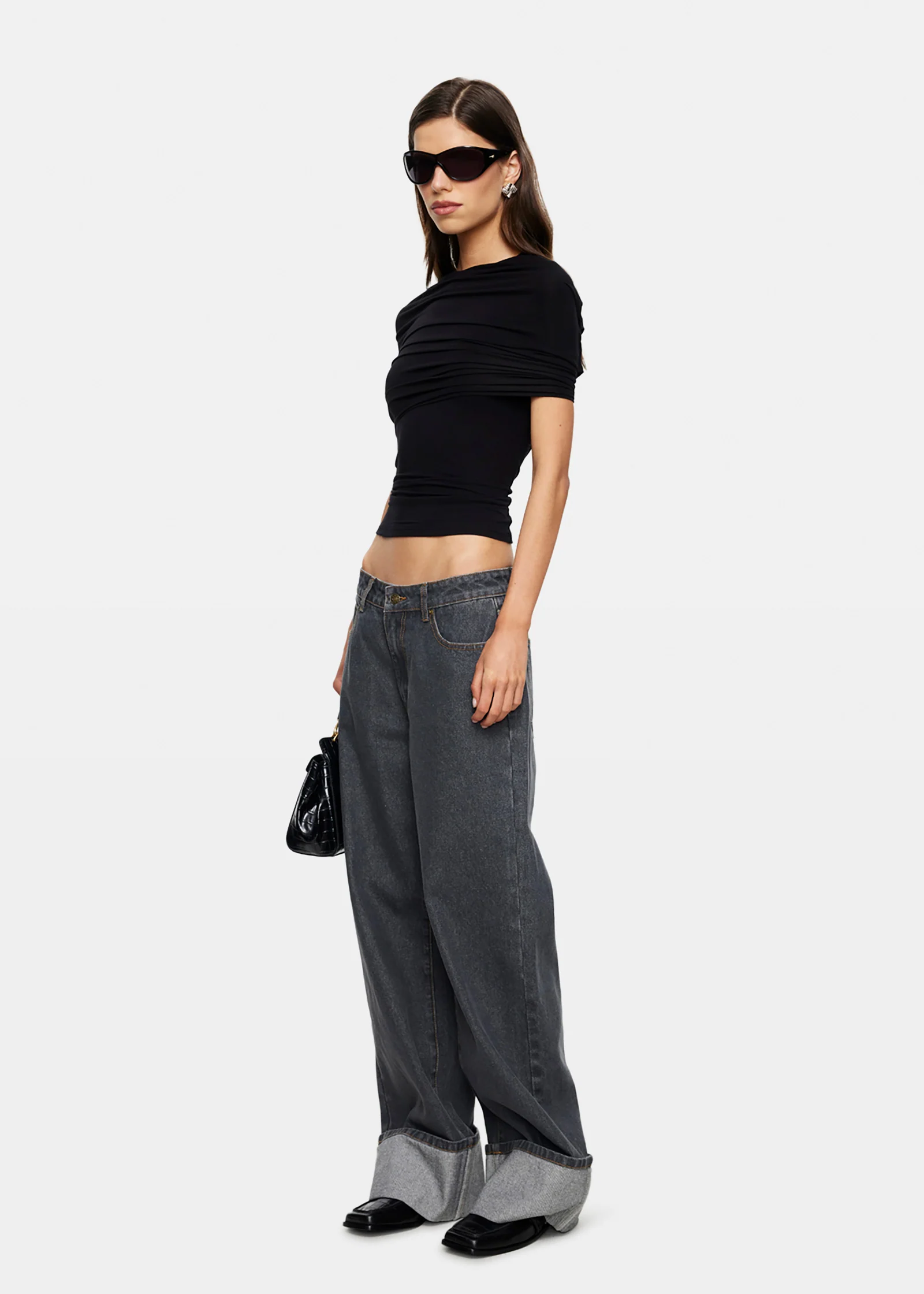 Top Model Cuffed Denim Jeans - Image 6