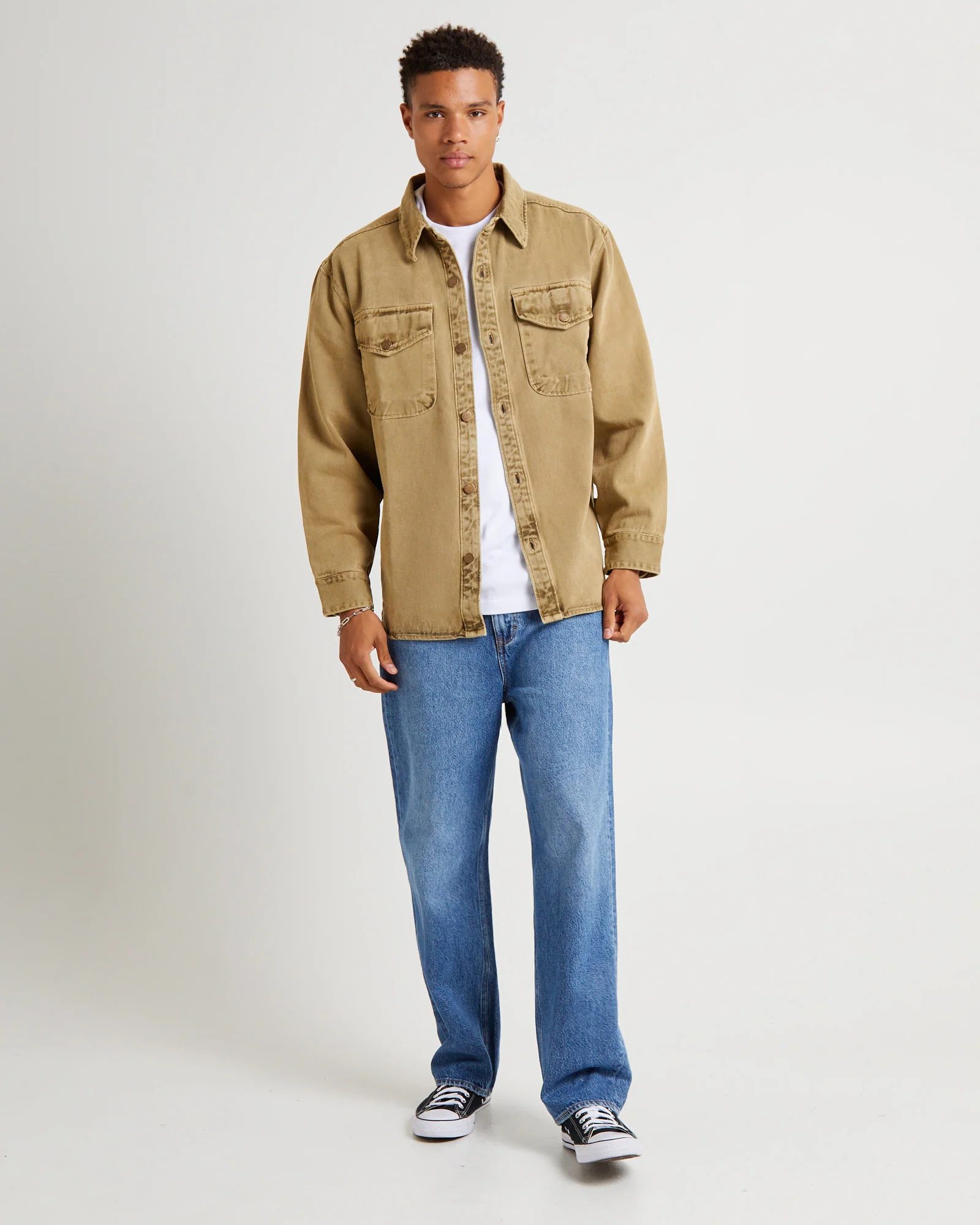 Trade Drill Shacket Sand - Image 3