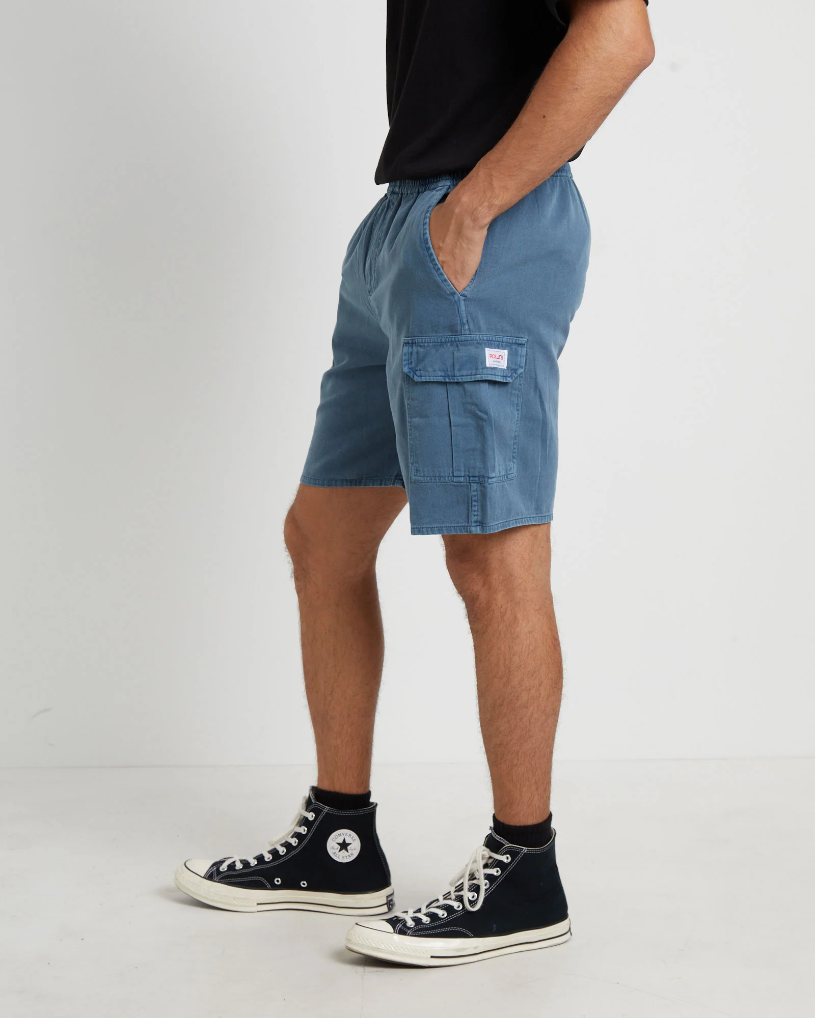 Tradie Cargo Short in Blue - Image 4