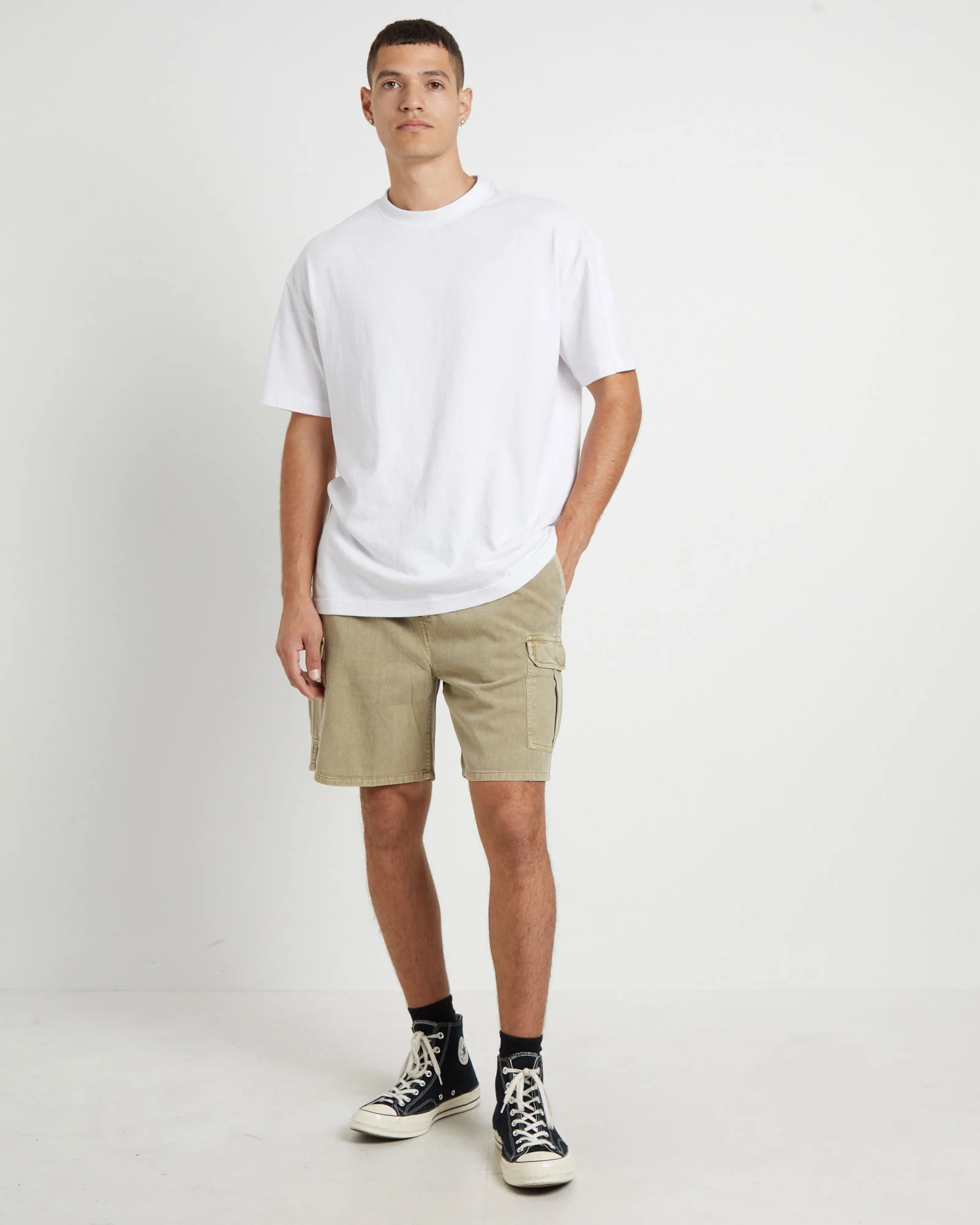 Tradie Cargo Short in Sand - Image 3