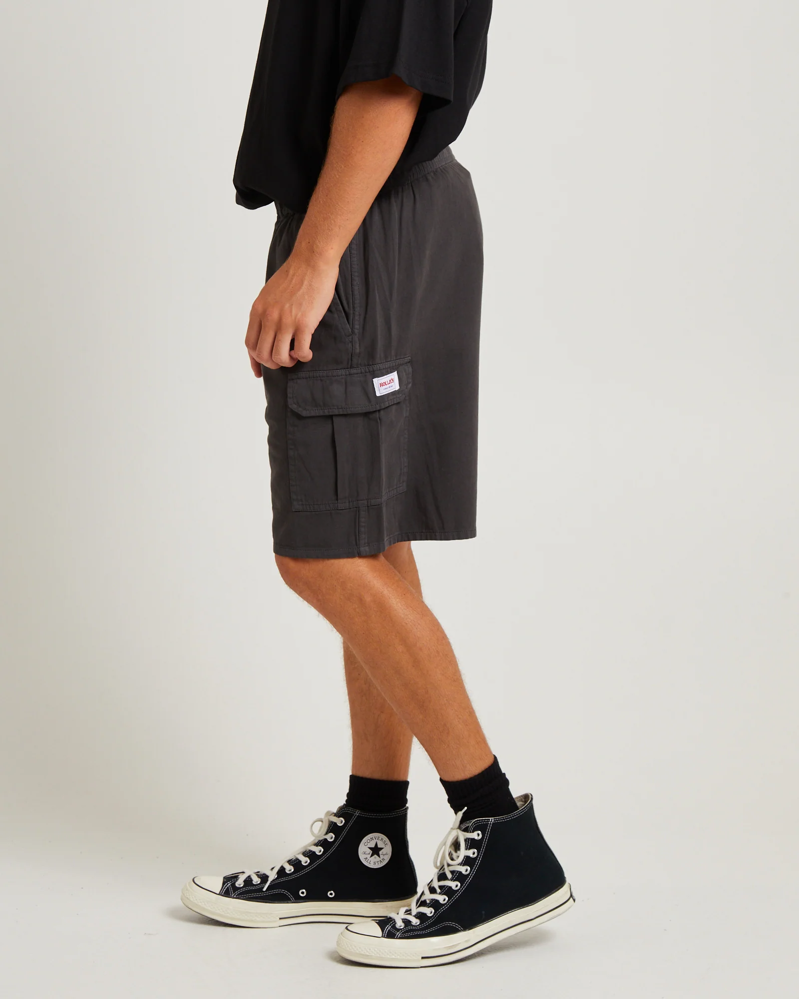 Tradie Cargo Shorts Black - Image 4