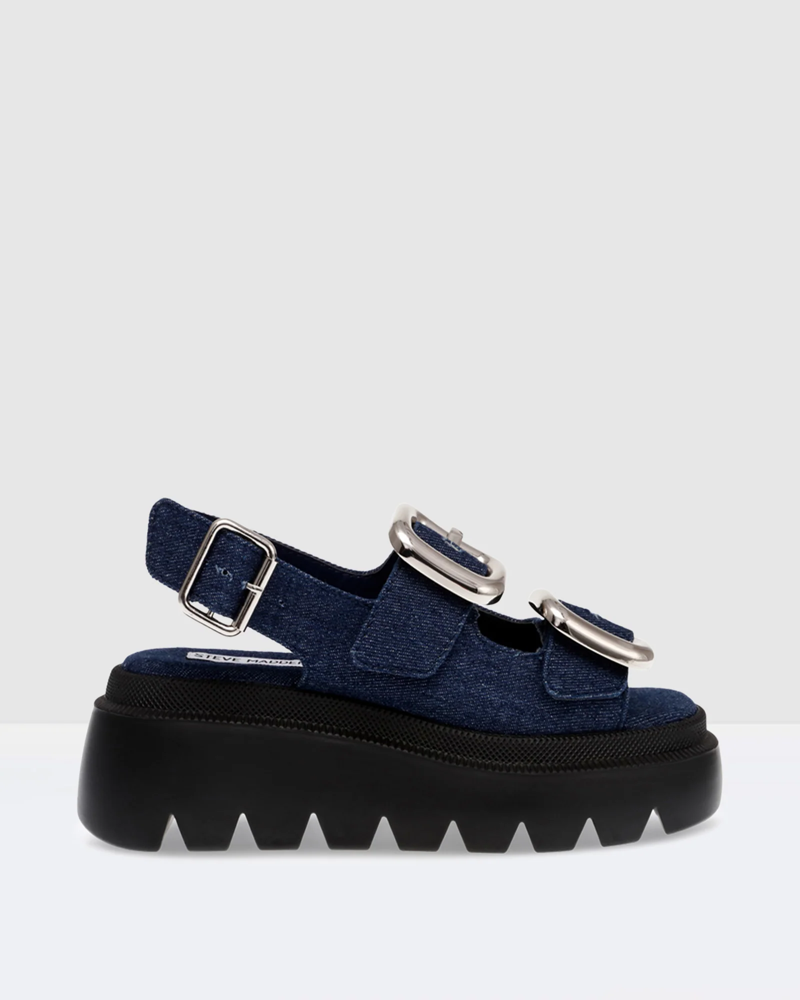 Transporter Sandals in Blue Denim - Image 2