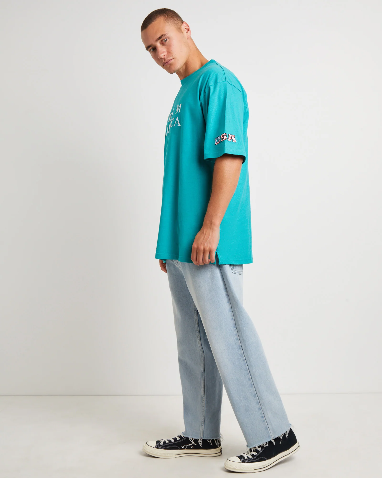 Trela Short Sleeve T-Shirt in Green - Image 4