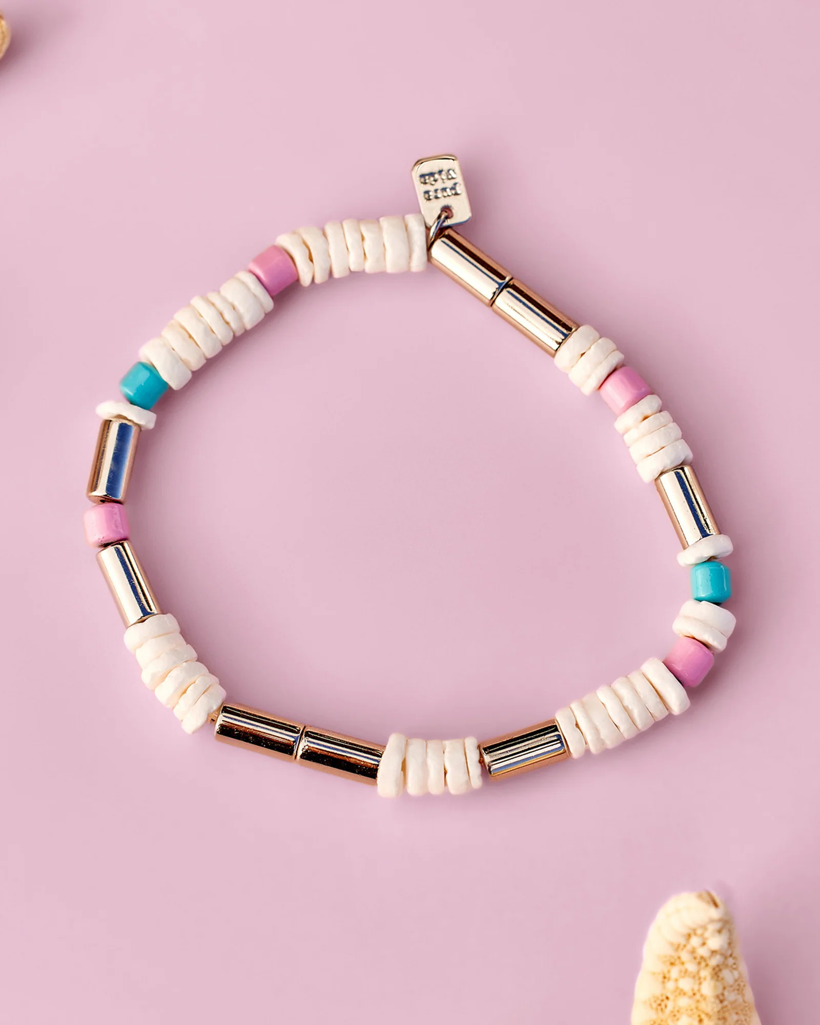 Tropical Breeze Stretch Silver Bracelet - Image 3