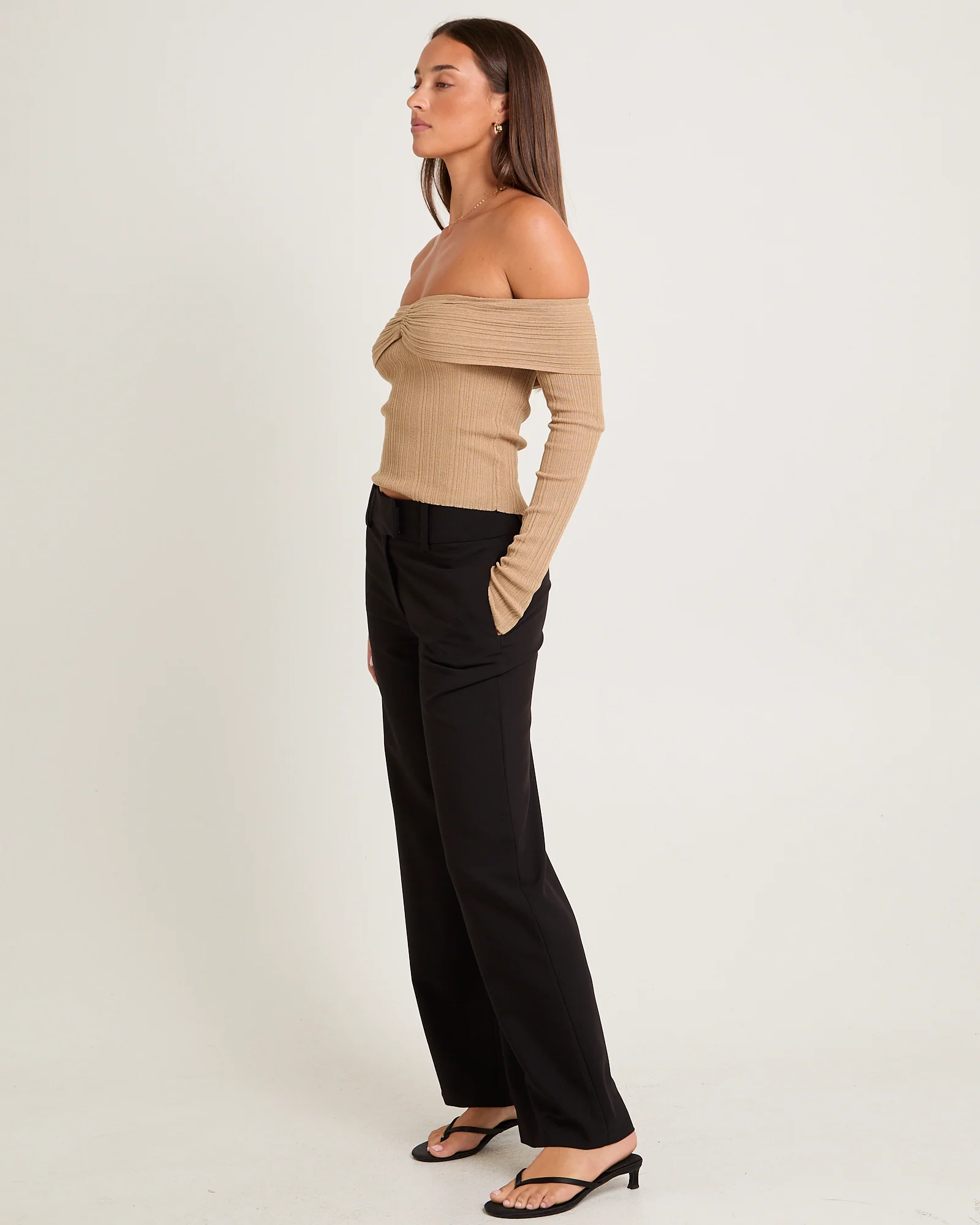 Tully Off Shoulder Knit Top - Image 4