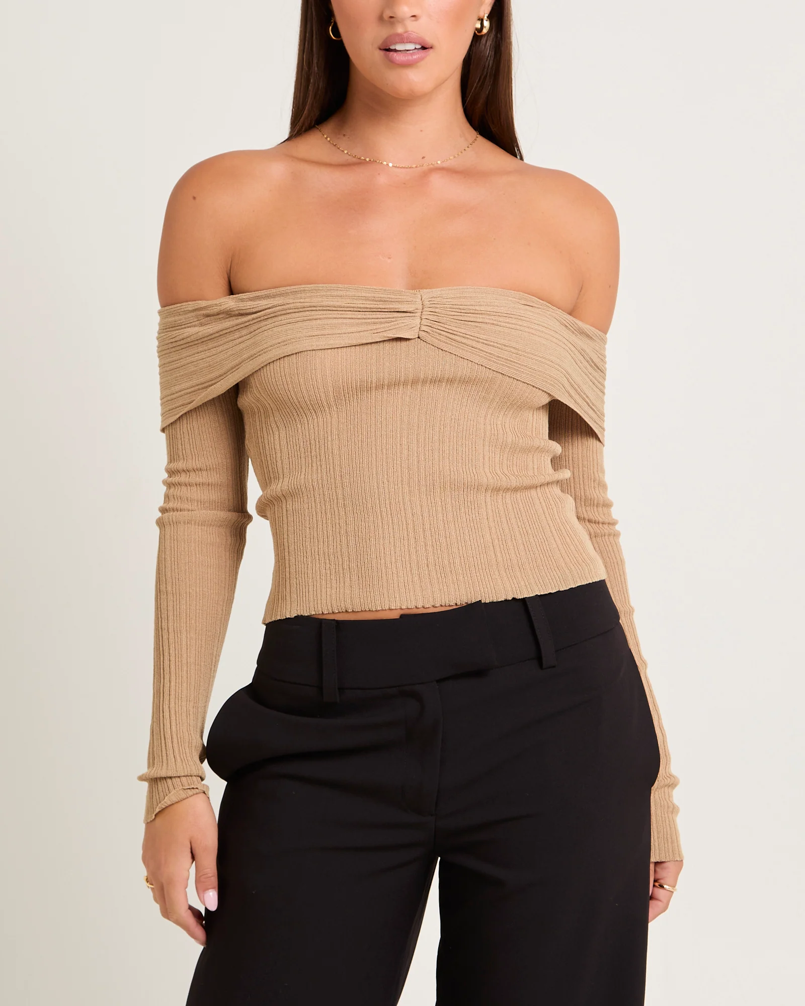 Tully Off Shoulder Knit Top - Image 5