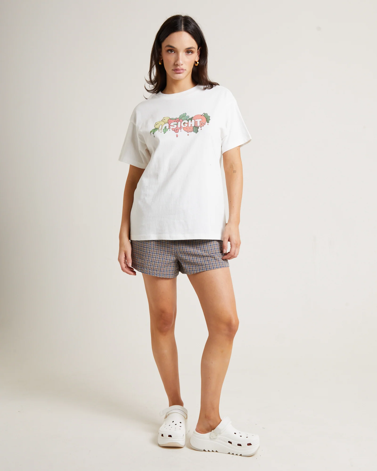 Tutti Frutti Boyfriend T-Shirt in Vintage White - Image 3