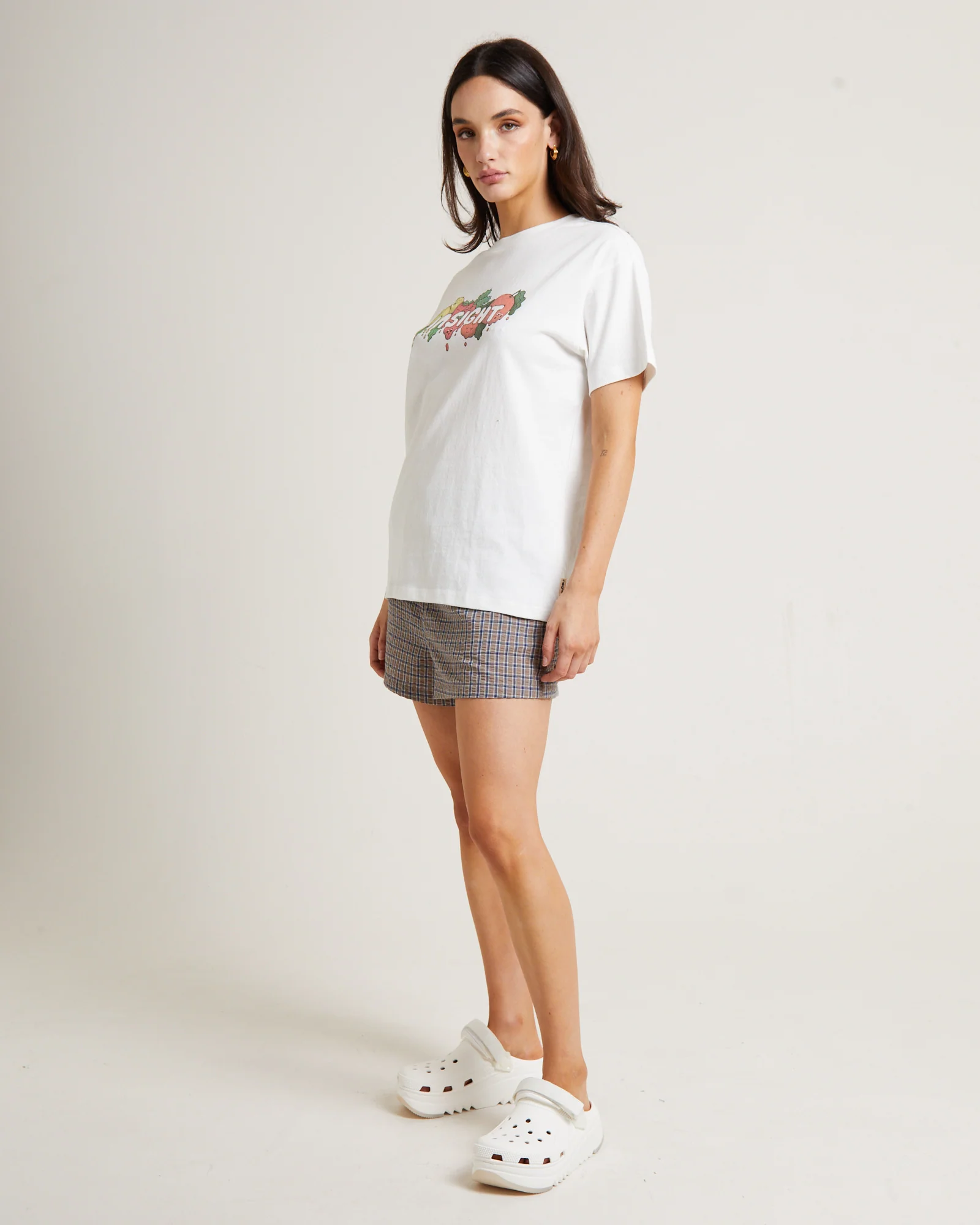 Tutti Frutti Boyfriend T-Shirt in Vintage White - Image 4