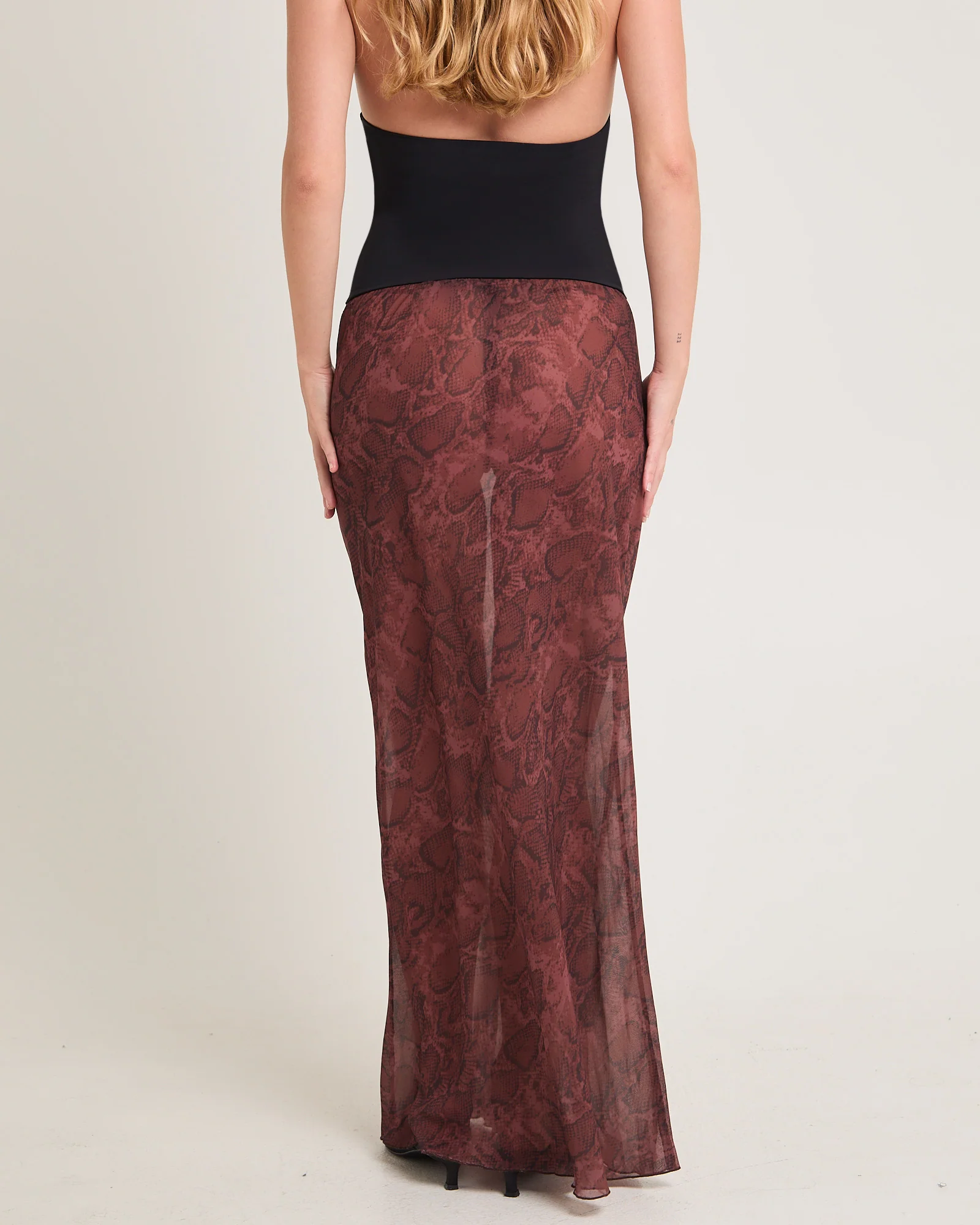 Umah Snake Sheer Maxi Skirt - Image 3