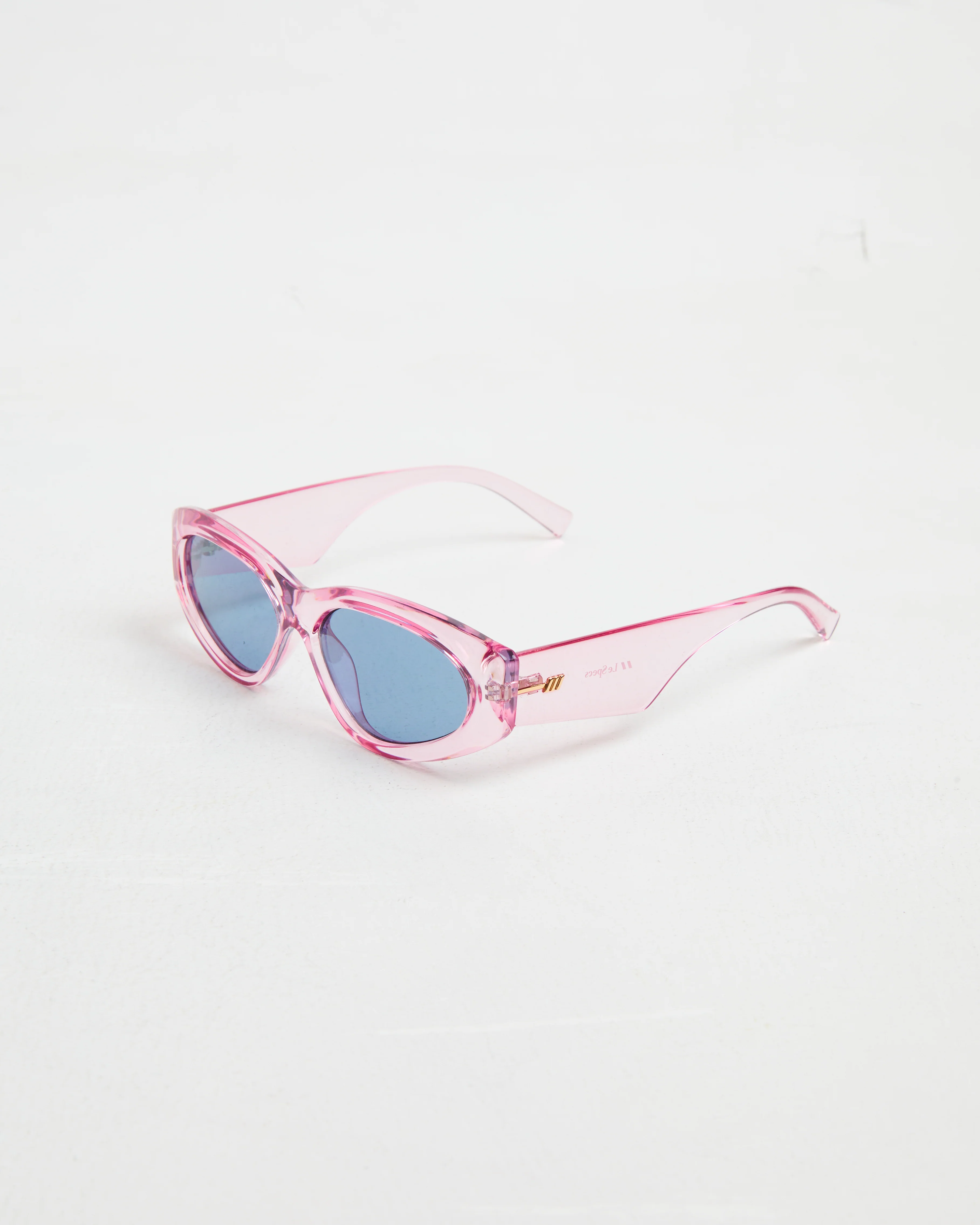 Under Wraps Sunglasses in Pink/Teal Mono - Image 5