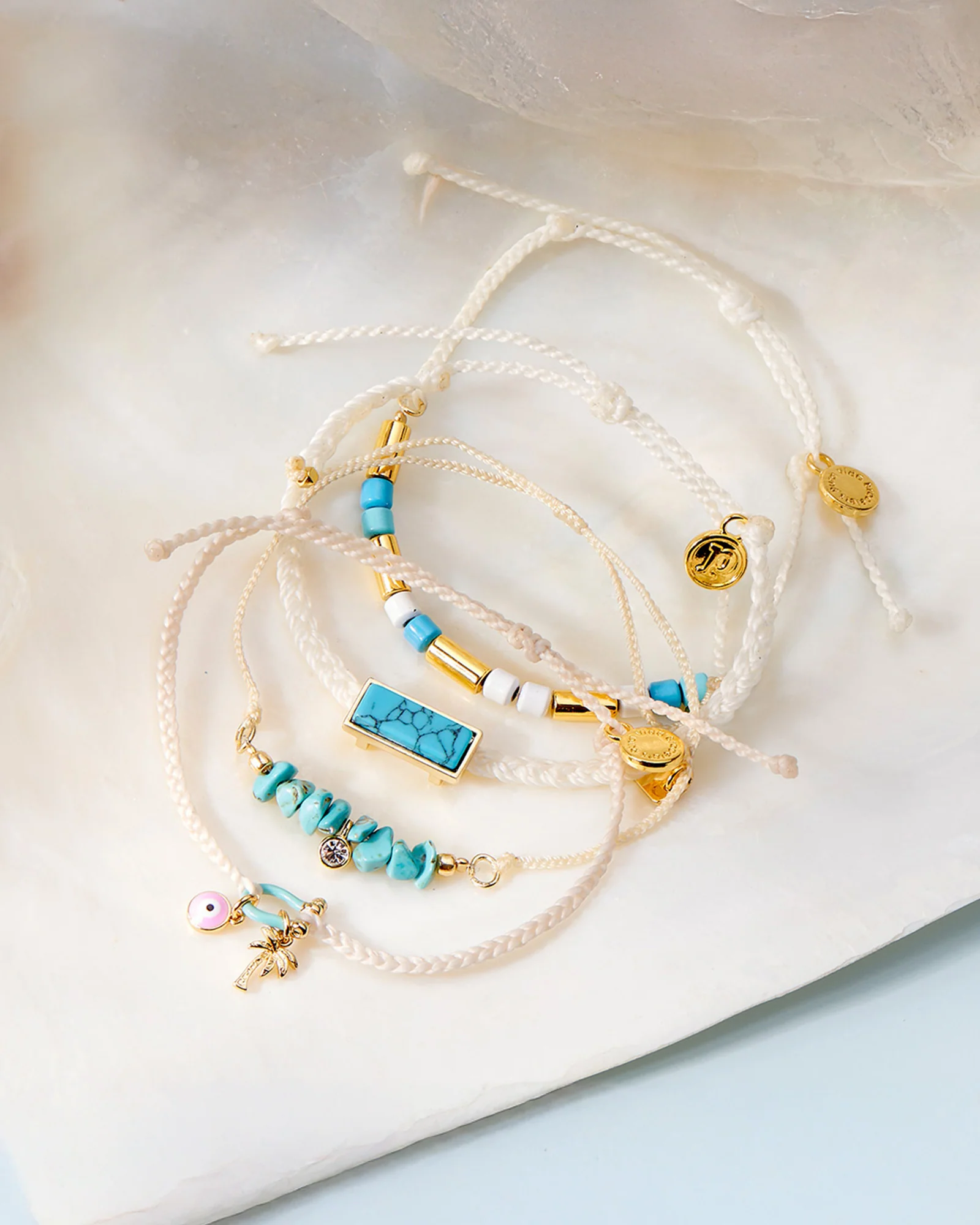 Undertow Enamel Bead Charm Bracelet - Image 4